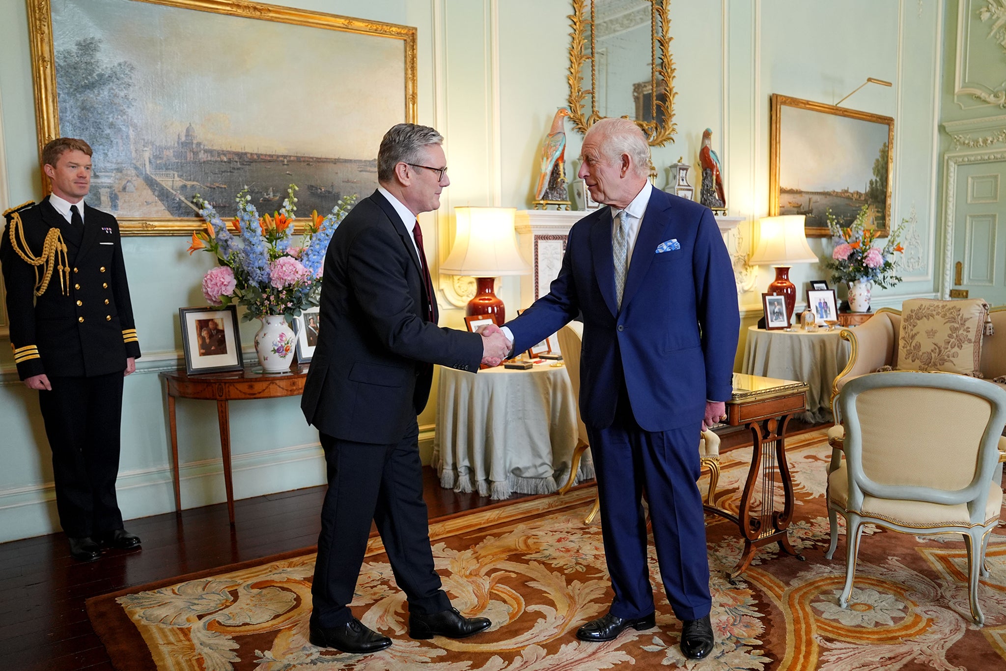 Hand-off: Keir Starmer’s comments have put the spotlight on King Charles