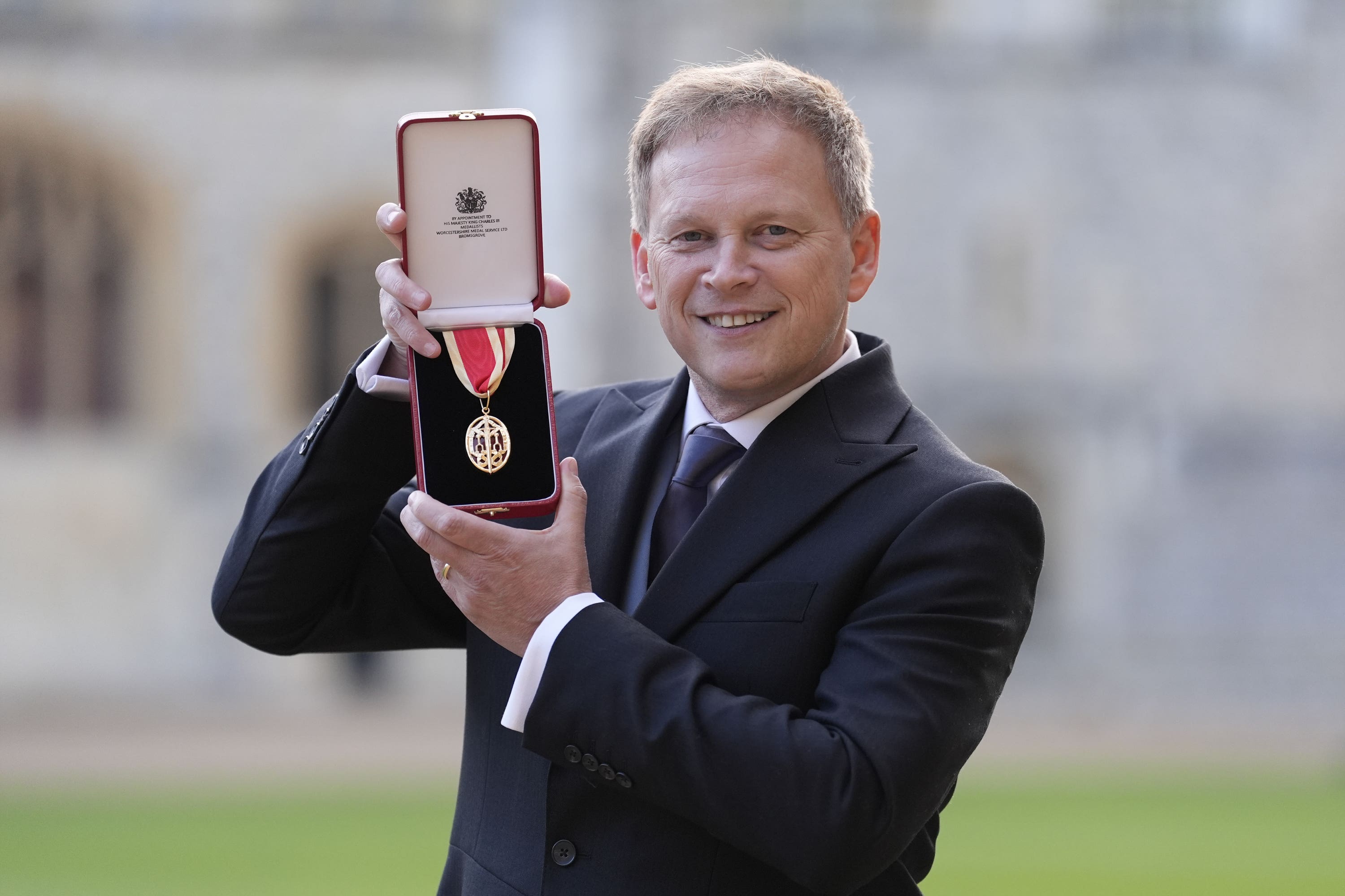 Sir Grant Shapps was knighted Rishi Sunak’s resignation honours list (Andrew Matthews/PA)