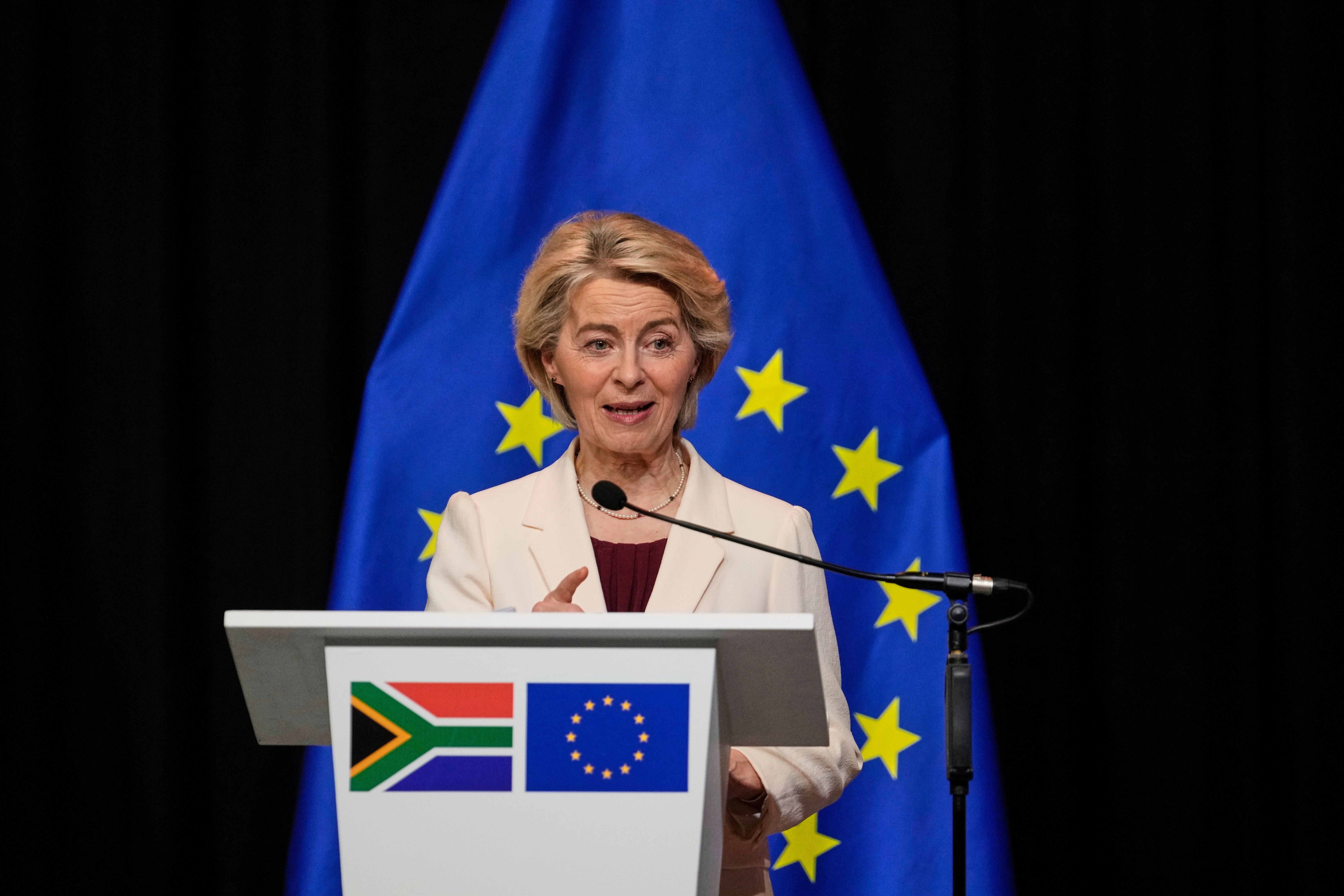 Ursula von der Leyen has insisted that the US supports the proposal