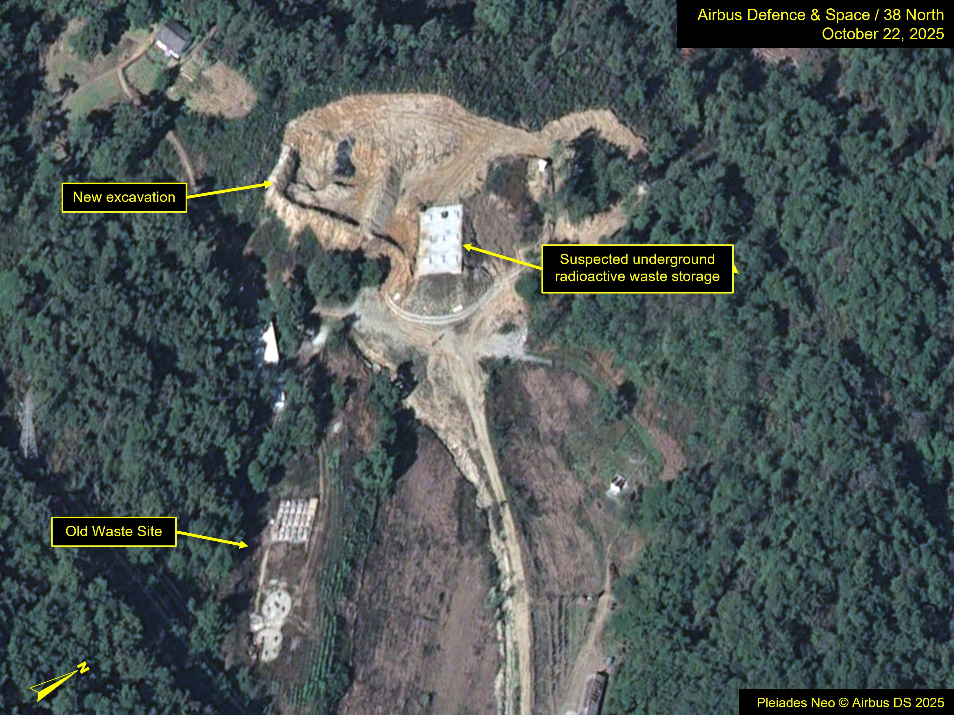 Activity in the area around the Old Waste Site shows further excavation activity