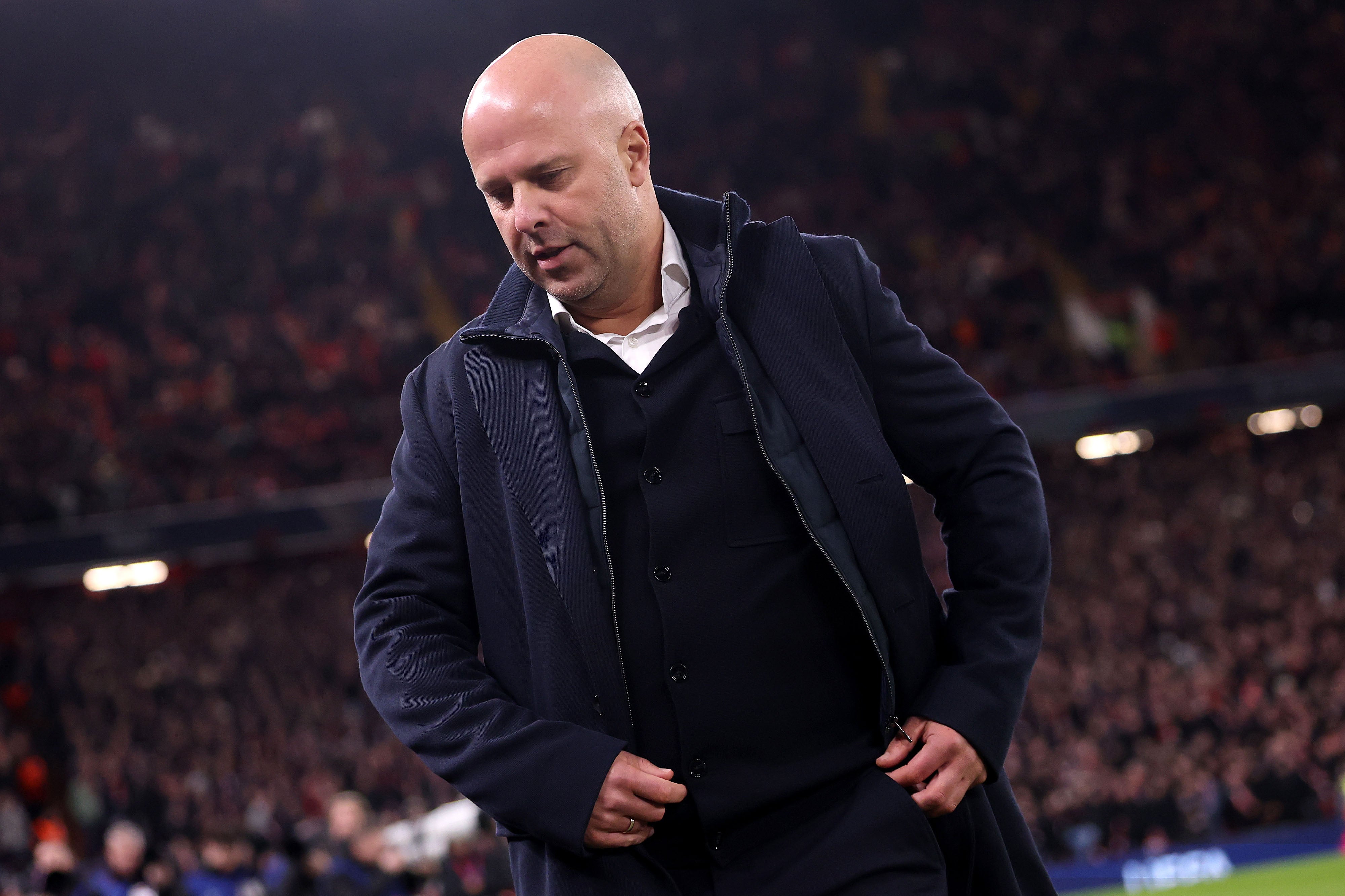 Arne Slot is coming under increasing pressure at Liverpool