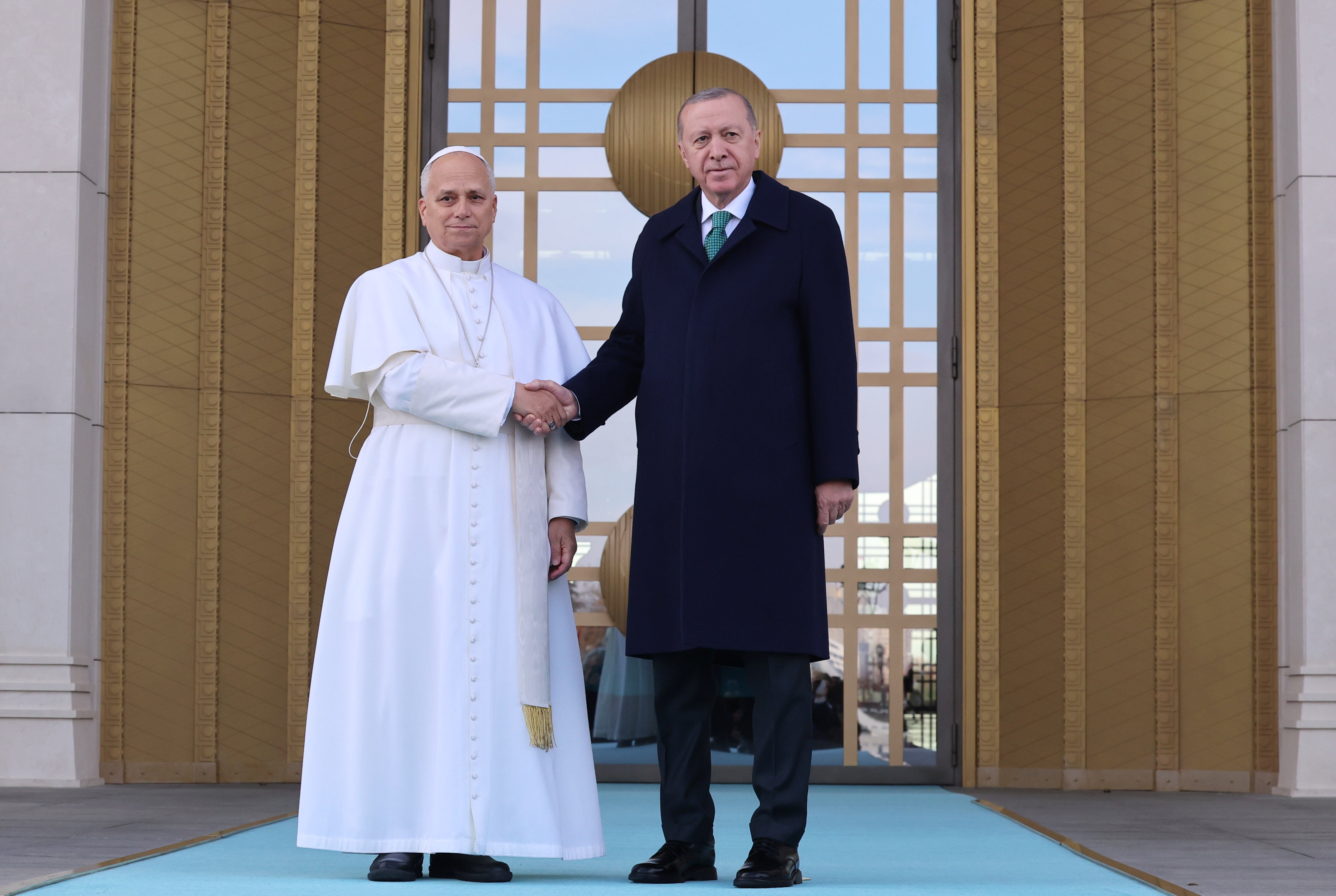 Pope Leo met with Turkish President Recep Tayyip Ergodan