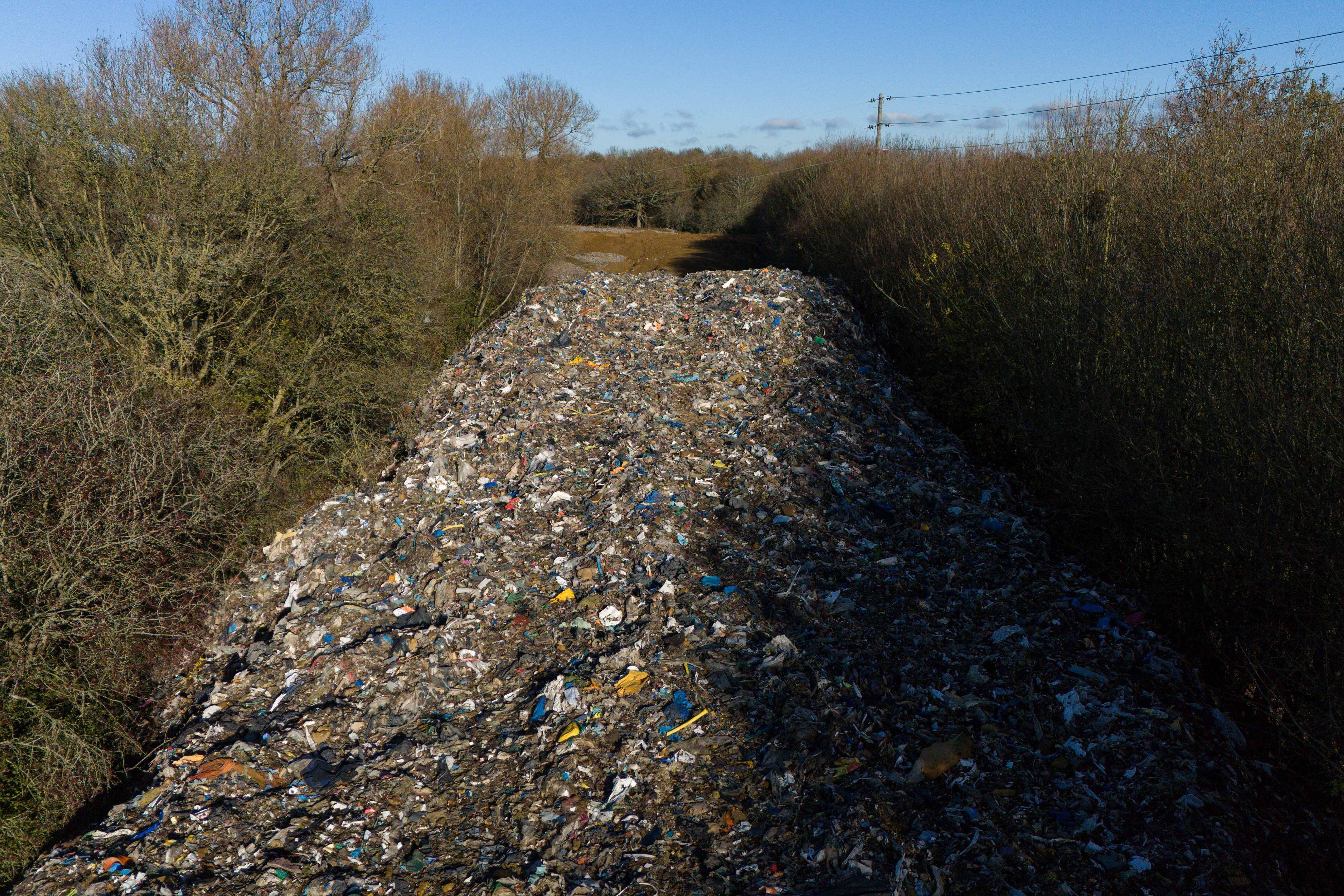 The Environment Agency says it cannot give a timeline yet for clearing the illegal waste tip (Jacob King/PA)