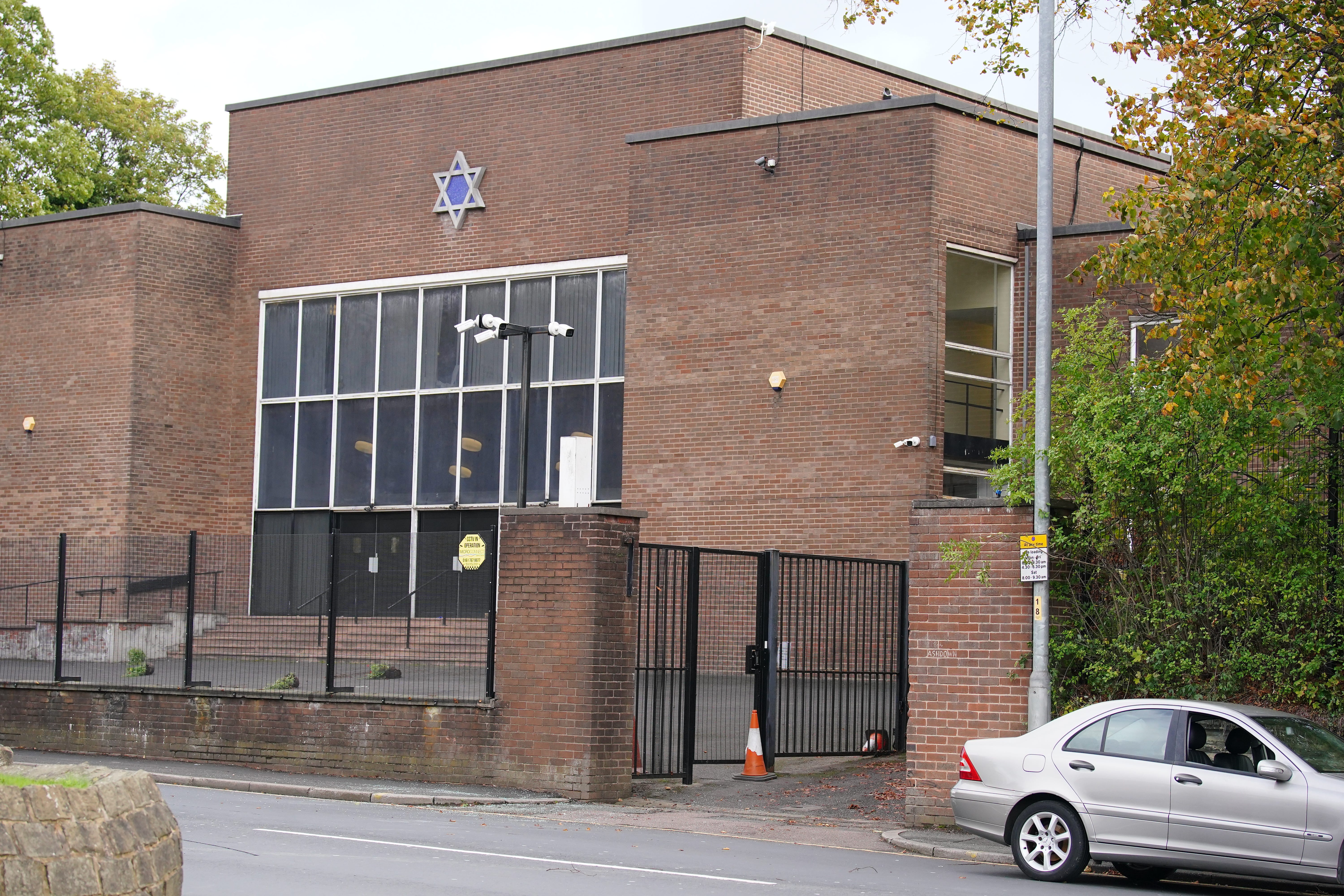 Heaton Park Hebrew Congregation synagogue in Crumpsall, Manchester, where two people died in a terror attack