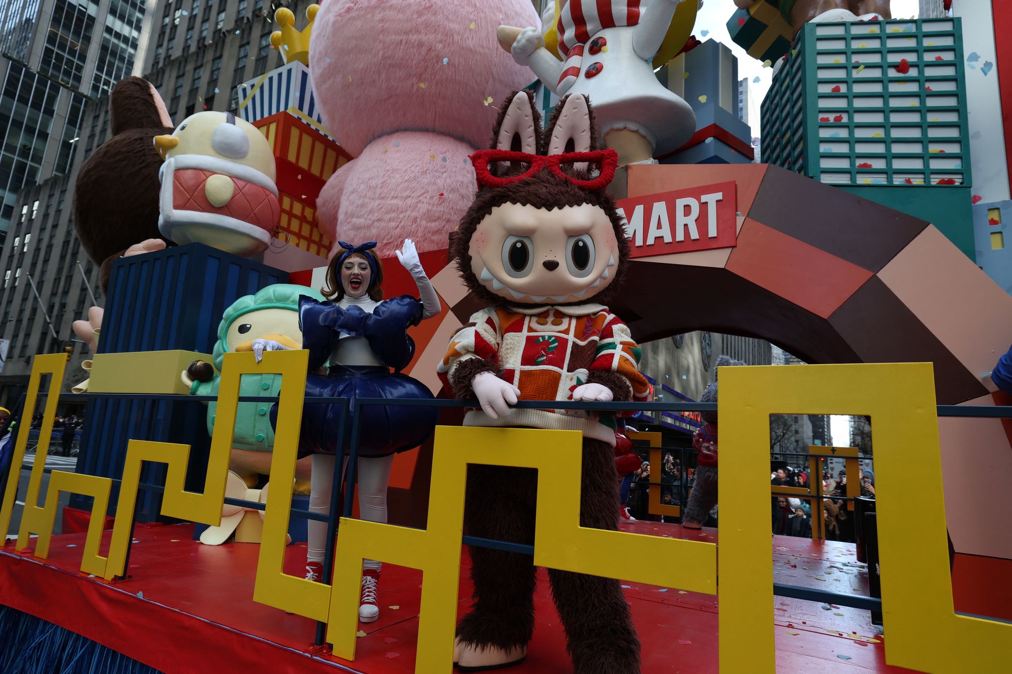 The Labubu float at the 2025 Macy's Thanksgiving Day Parade