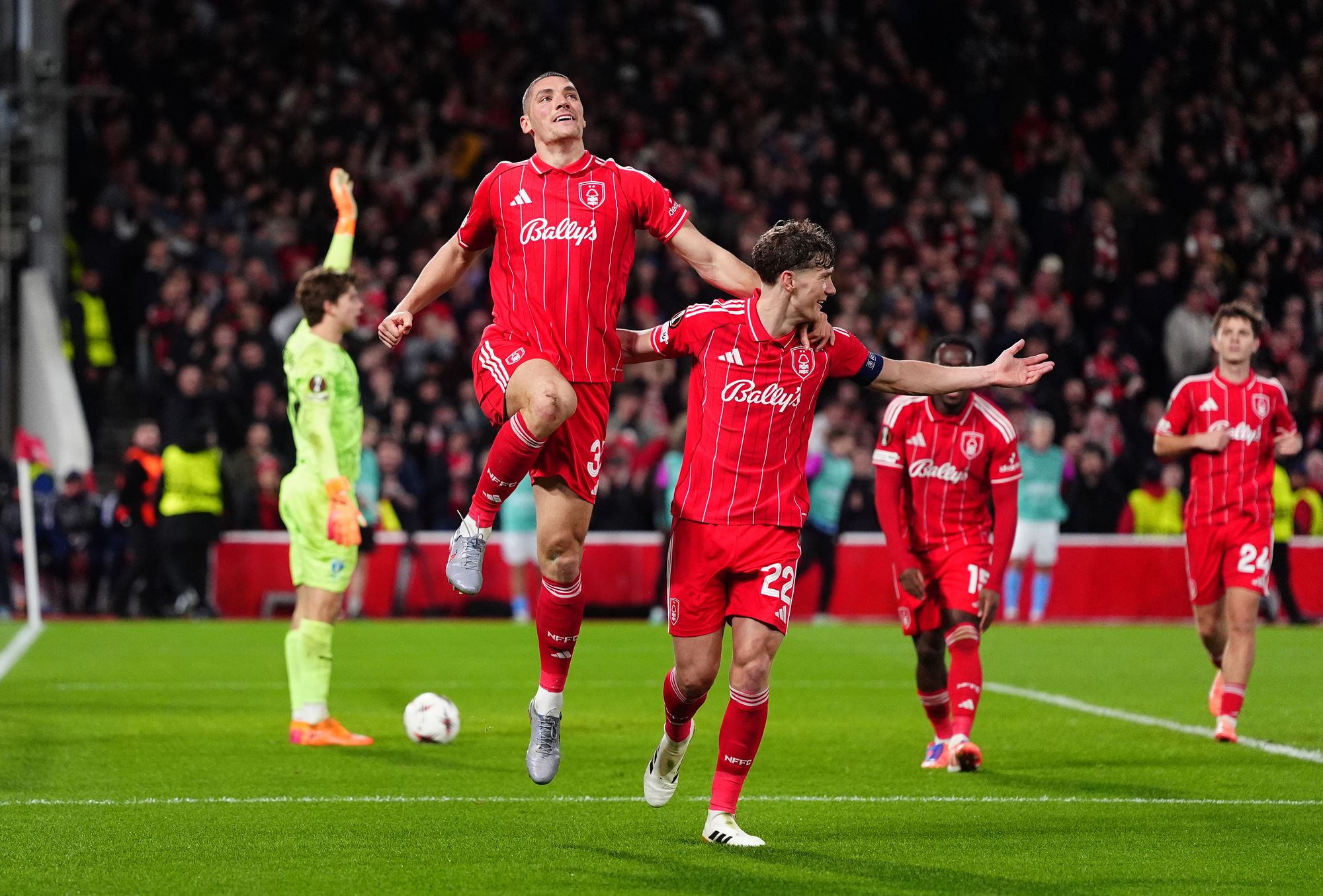 And Forest were celebrating when the game began