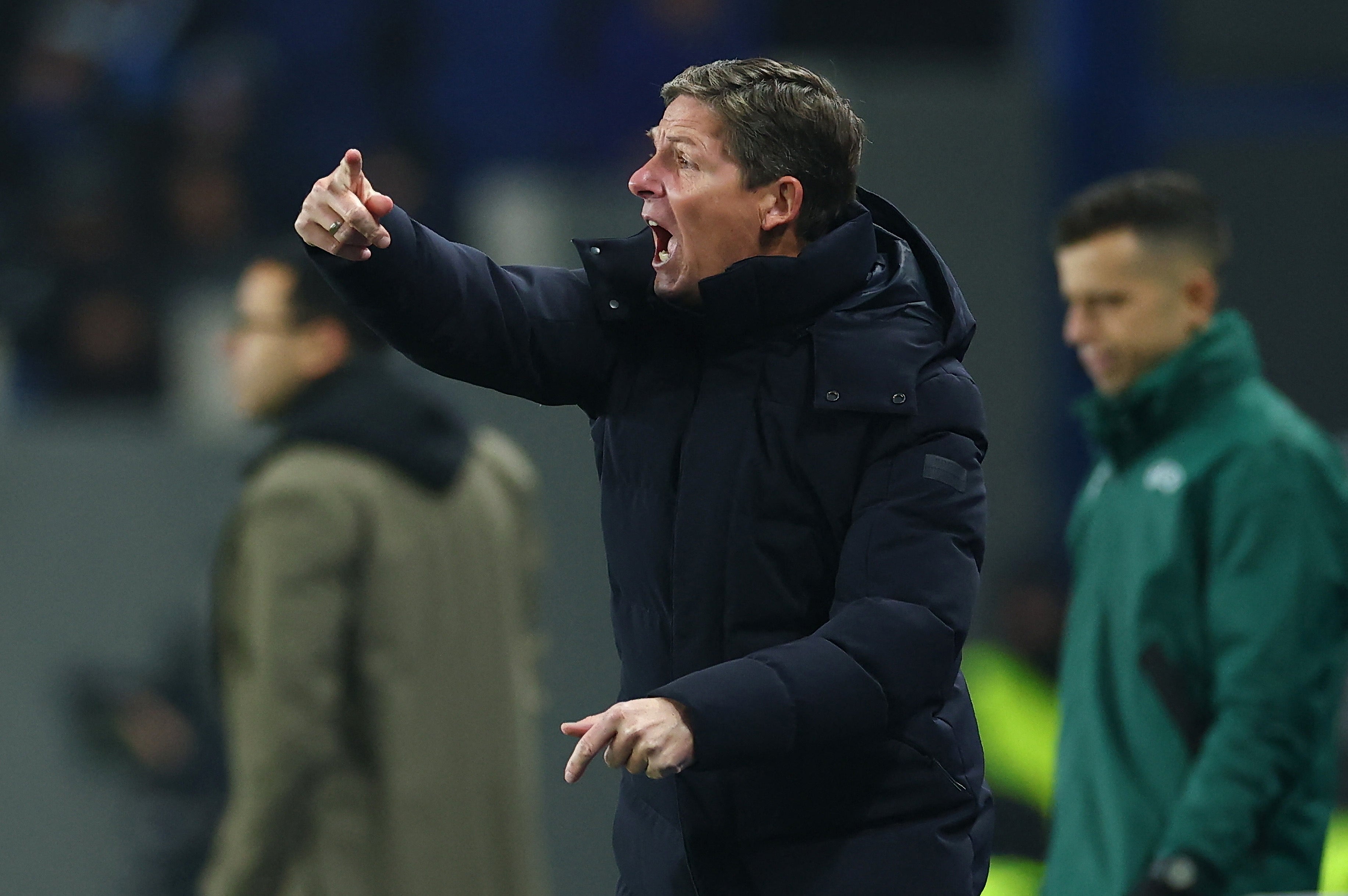 Oliver Glasner watched his side fall to defeat in Strasbourg