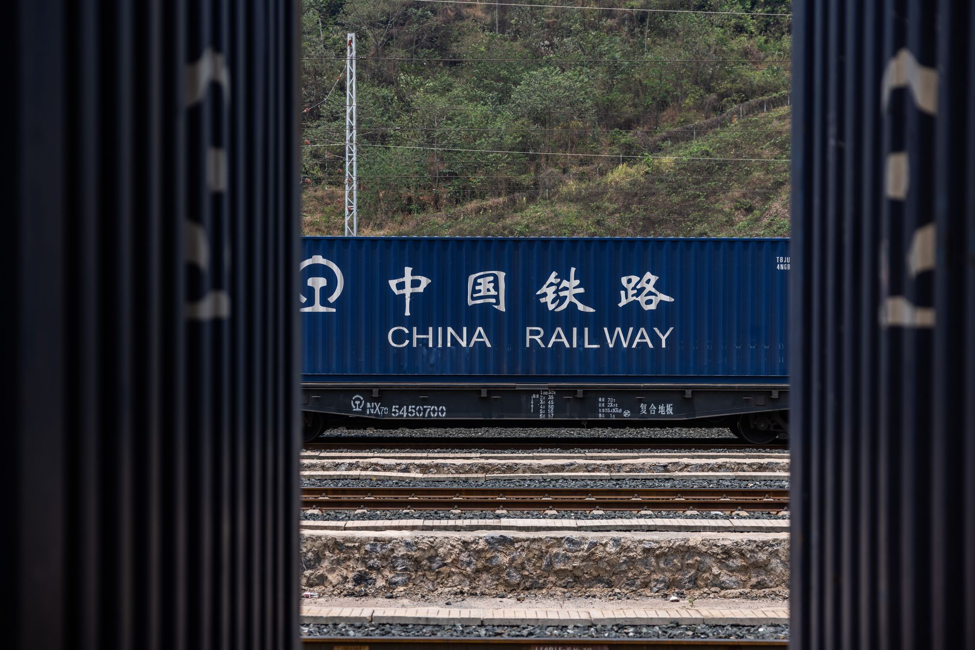 File: China railway shipping containers