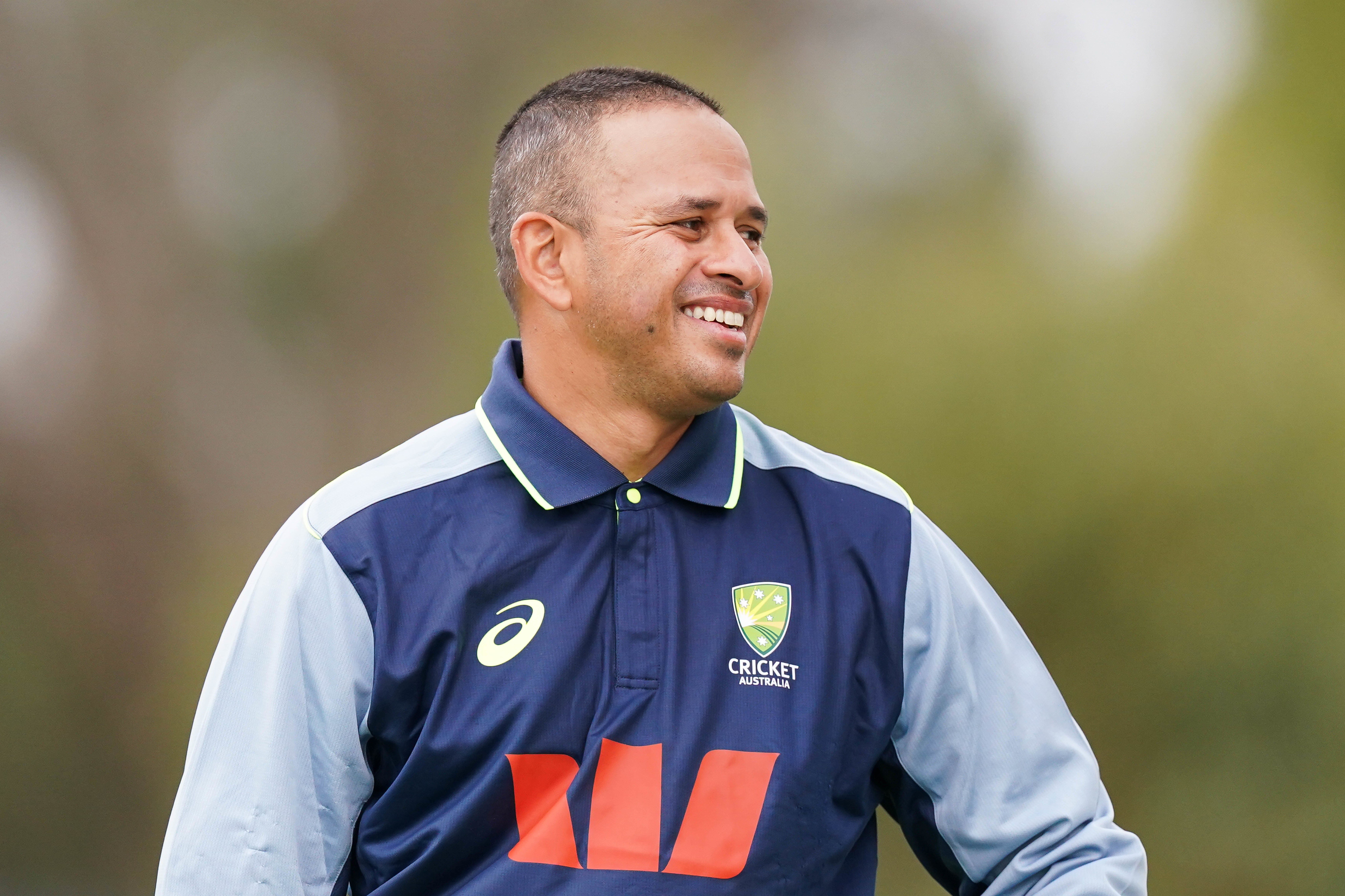 Usman Khawaja is included is included in Australia’s squad for the second Ashes Test in Brisbane despite suffering back spasms during the first Test in Perth (Robbie Stephenson/PA).