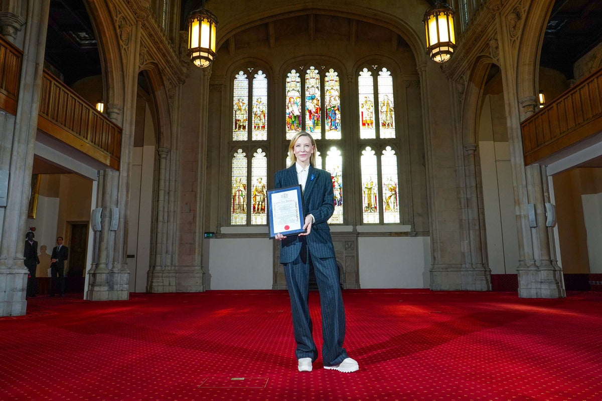 Cate Blanchett dedicates Freedom of the City of London to ‘those fleeing persecution’