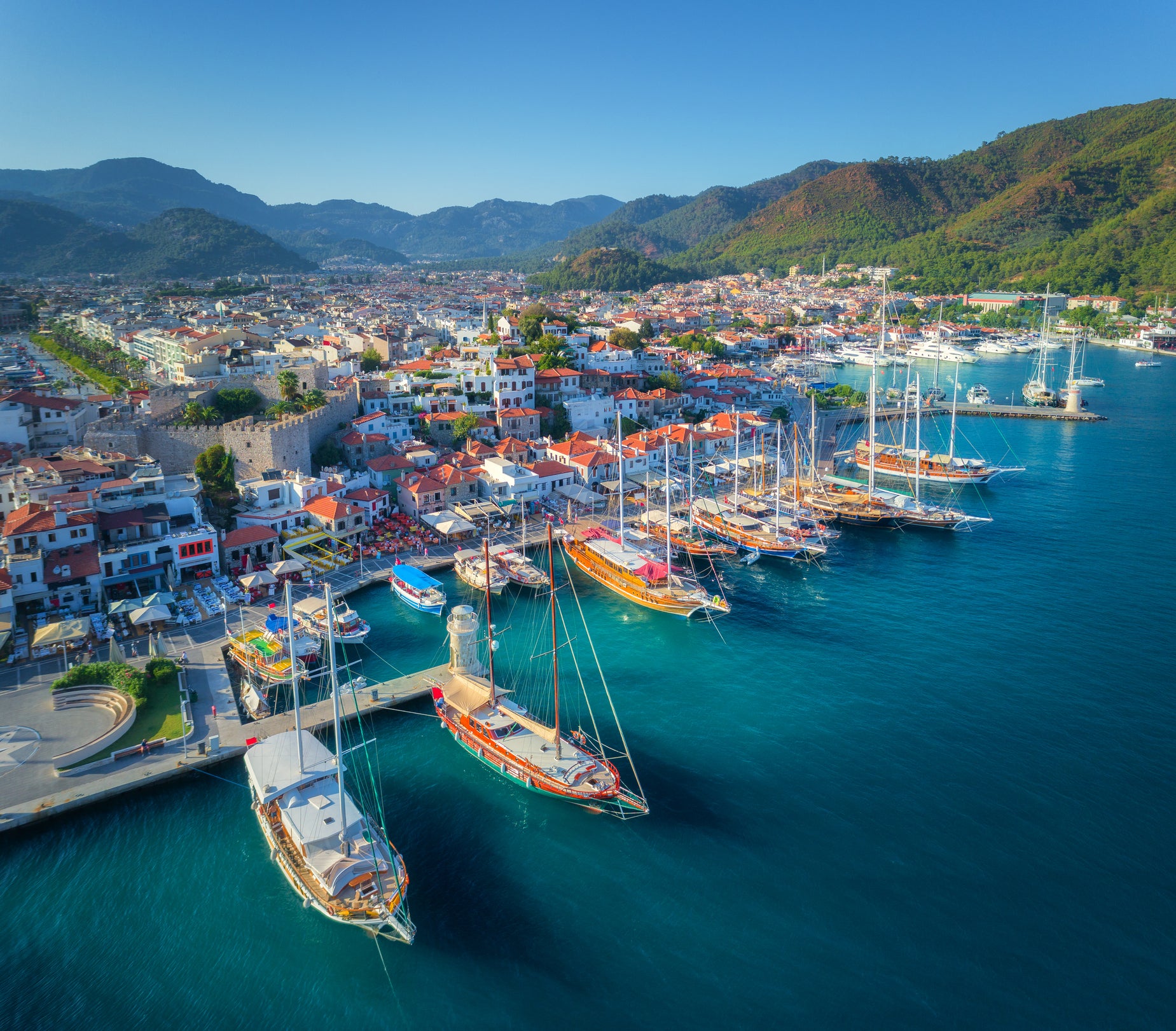 Örsmaris Boutique Hotel sits at the edge of Marmaris