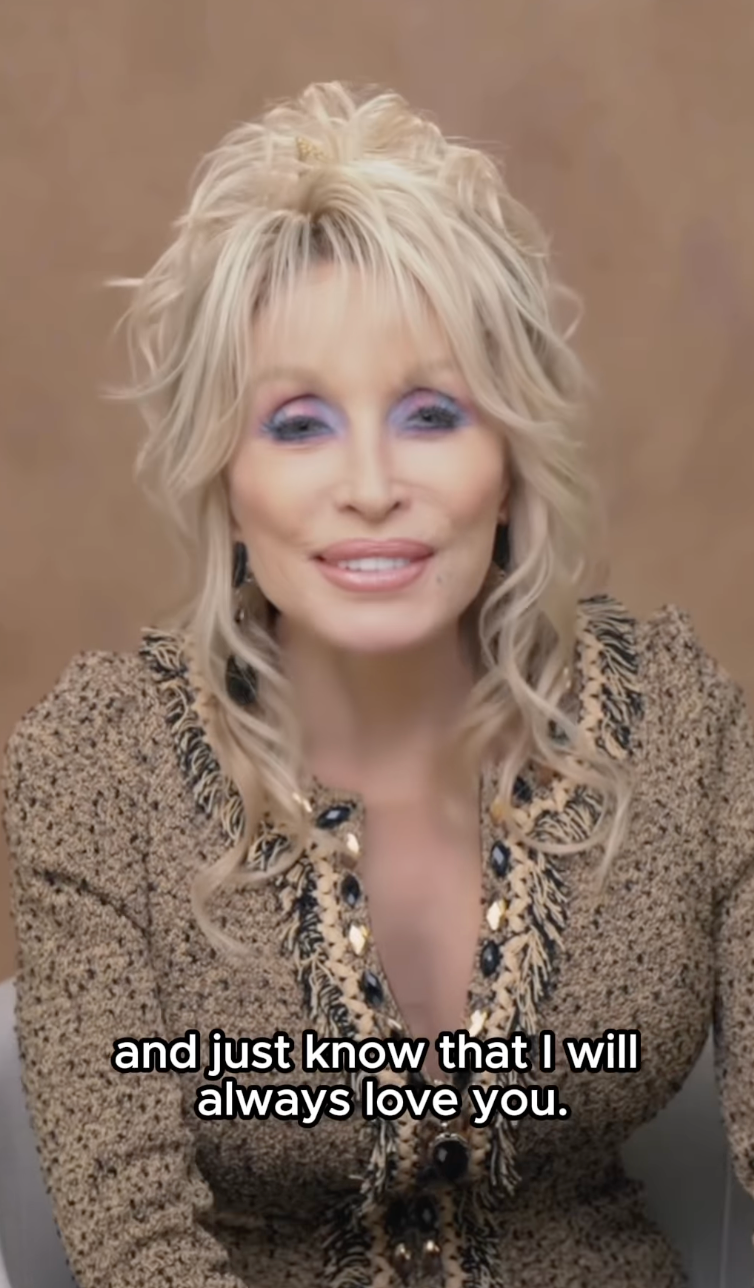 ‘So Happy Thanksgiving to everyone, and just know that I will always love you,’ Parton told fans in a new video message