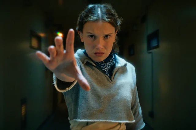 <p>Millie Bobby Brown in the fifth and final season of ‘Stranger Things’</p>