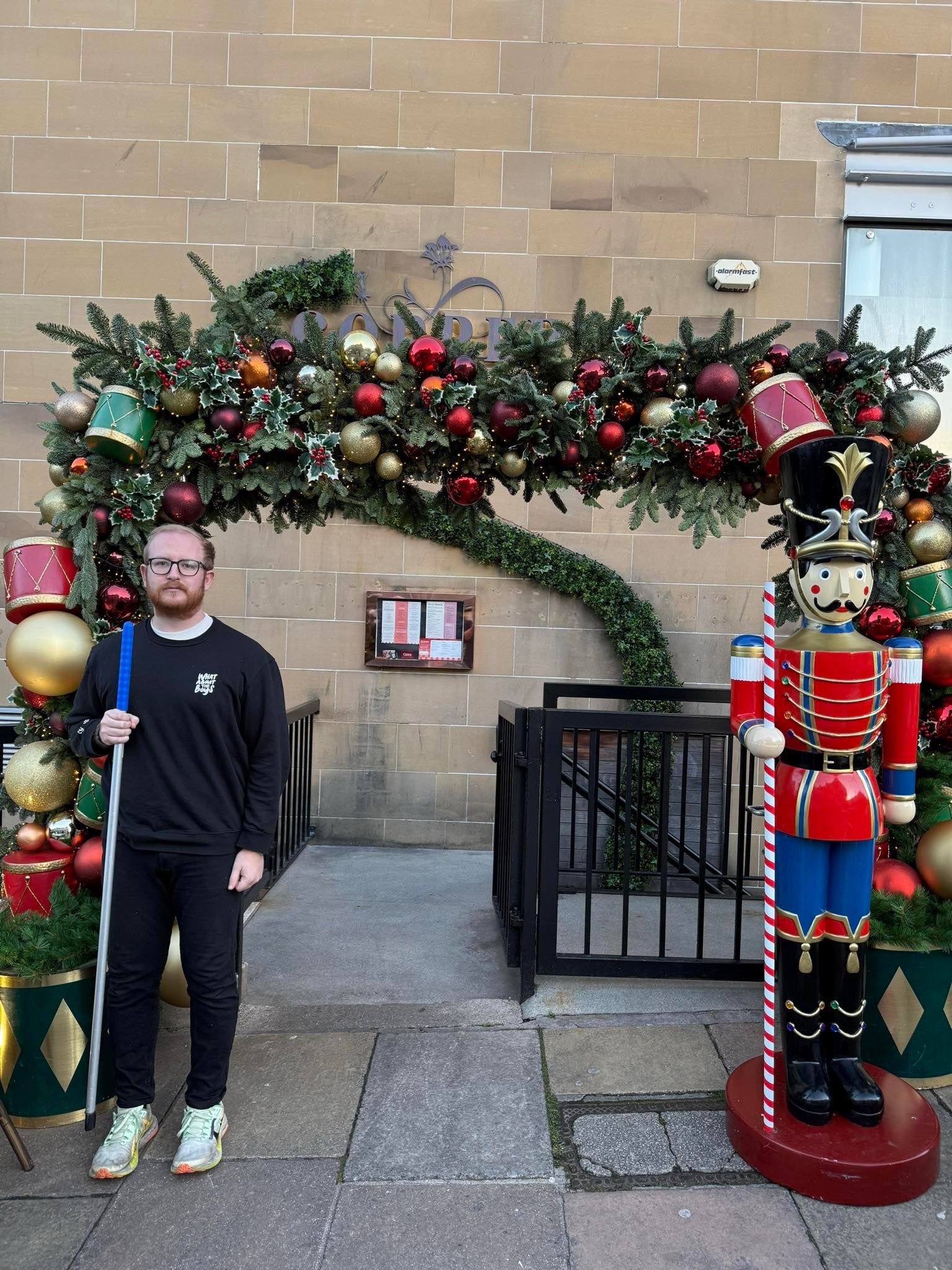 Manager Paul Baxton said the theft of the Christmas nutcracker is 'pretty catastrophic'