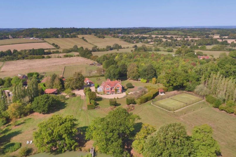 Crowbourne Farm in Kent, which Mr Cowdrey bought in 2022