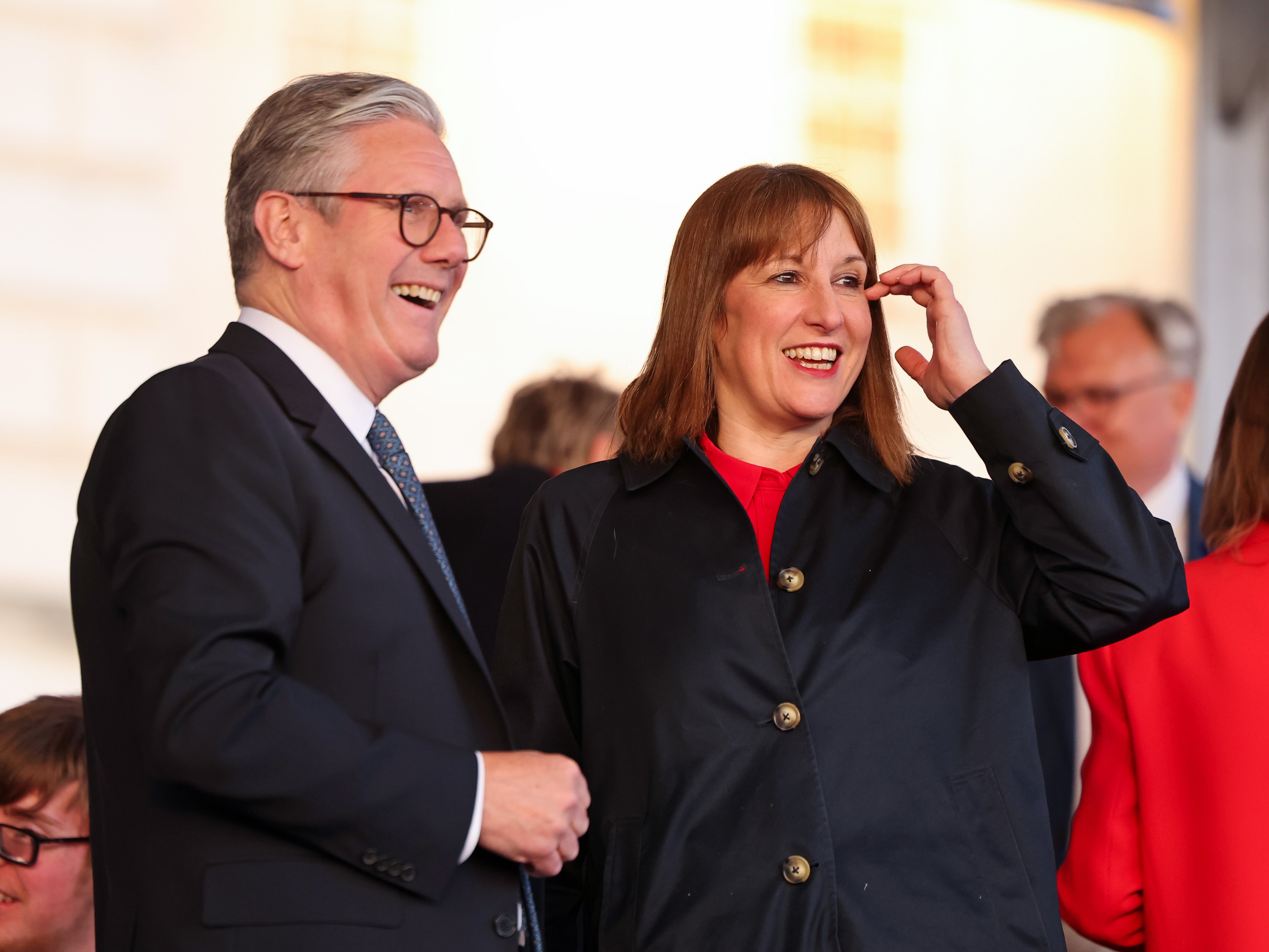Prime Minister Sir Keir Starmer (left) is to defend Rachel Reeves’ Budget in a speech (Chris Jackson/PA)