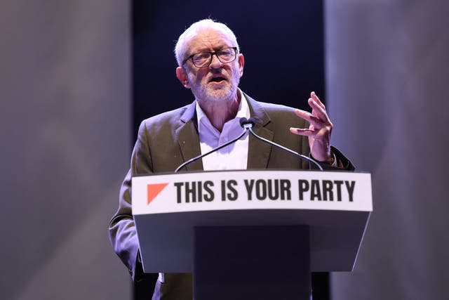 <p>Former Labour Party leader and co-founder of "Your Party", Jeremy Corbyn delivers a speech on the first day of the Founding Conference</p>