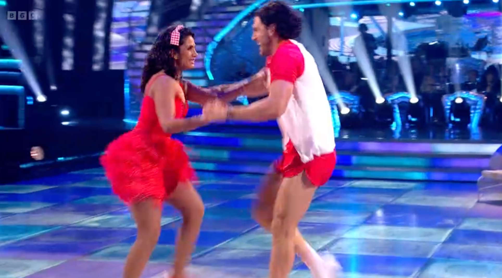 Sopal e Caillon dançaram jive no espectáculo de sábado