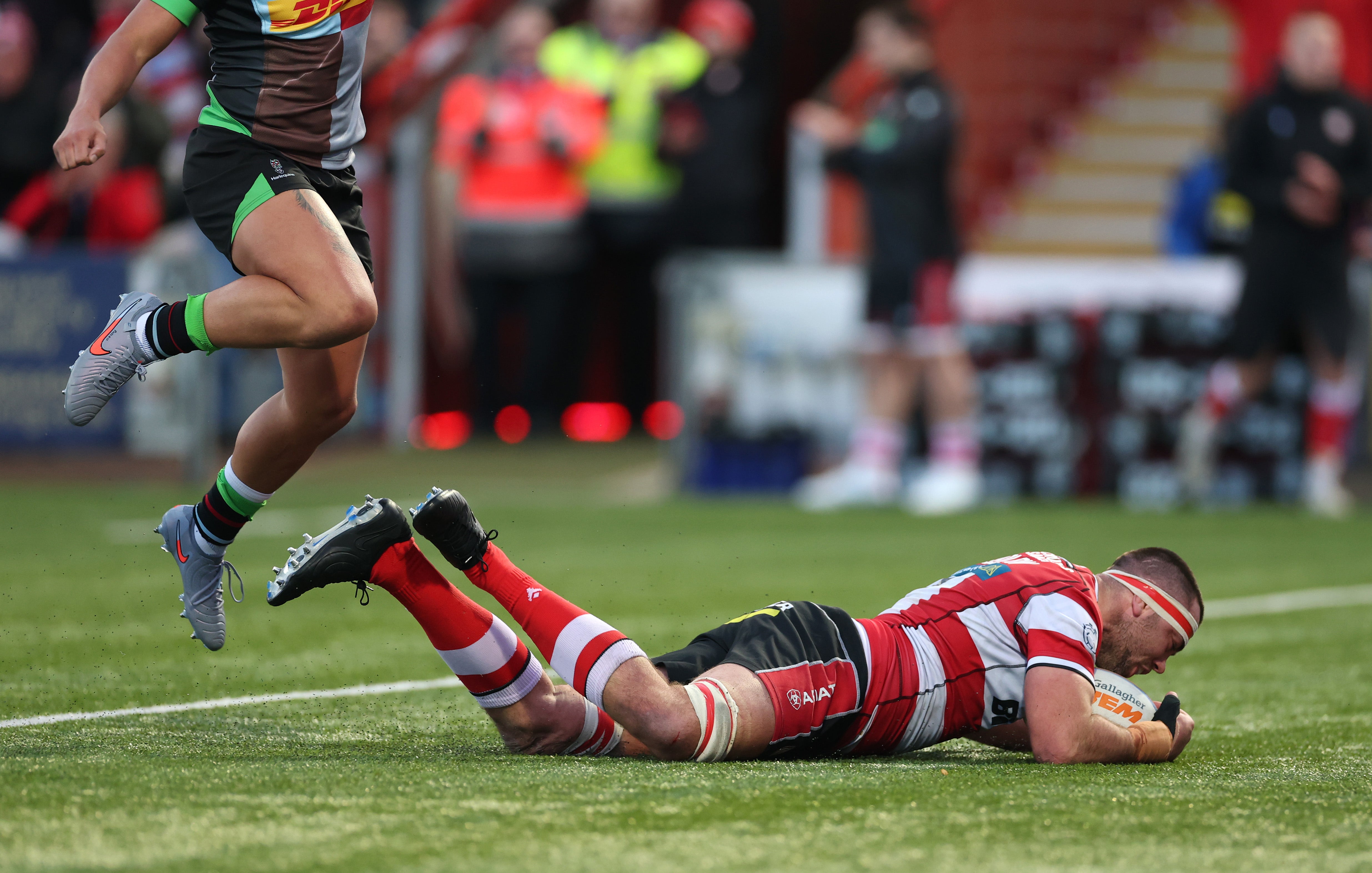 Lewis Ludlow marked his 250th Gloucester appearance with a try