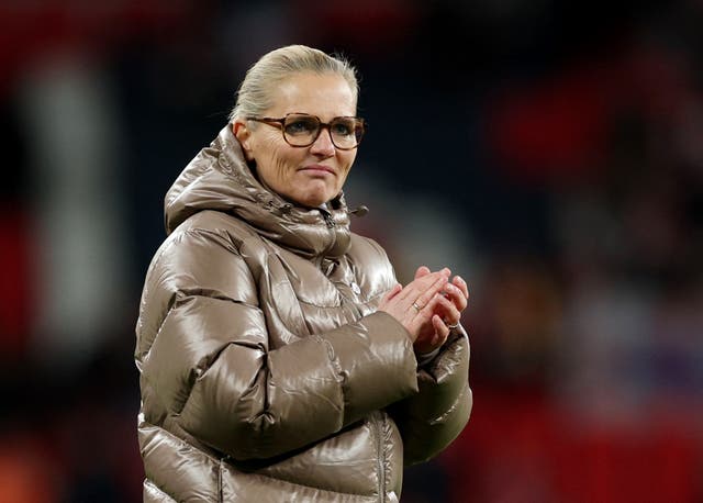 <p>Sarina Wiegman brought up her 50th win as England manager</p>