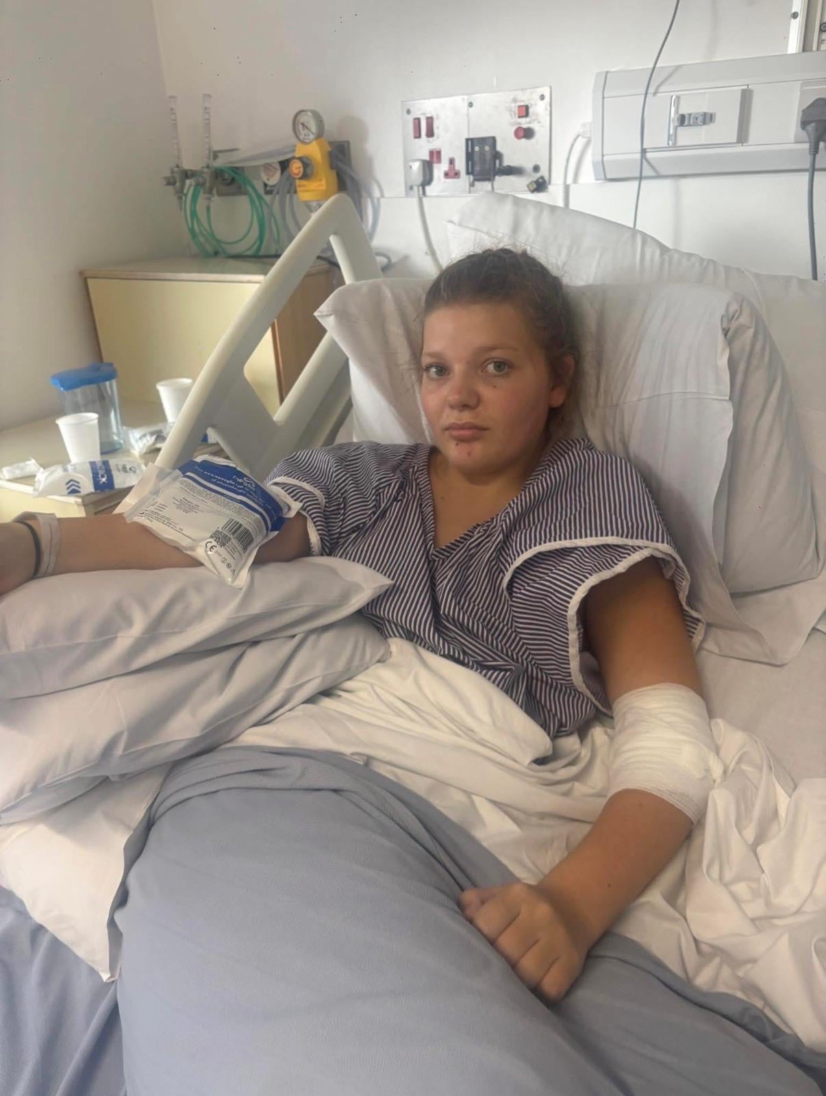 Millie Fairley, 13, from Eastbourne, who has been diagnosed with an extremely rare blood disorder called aplastic anaemia