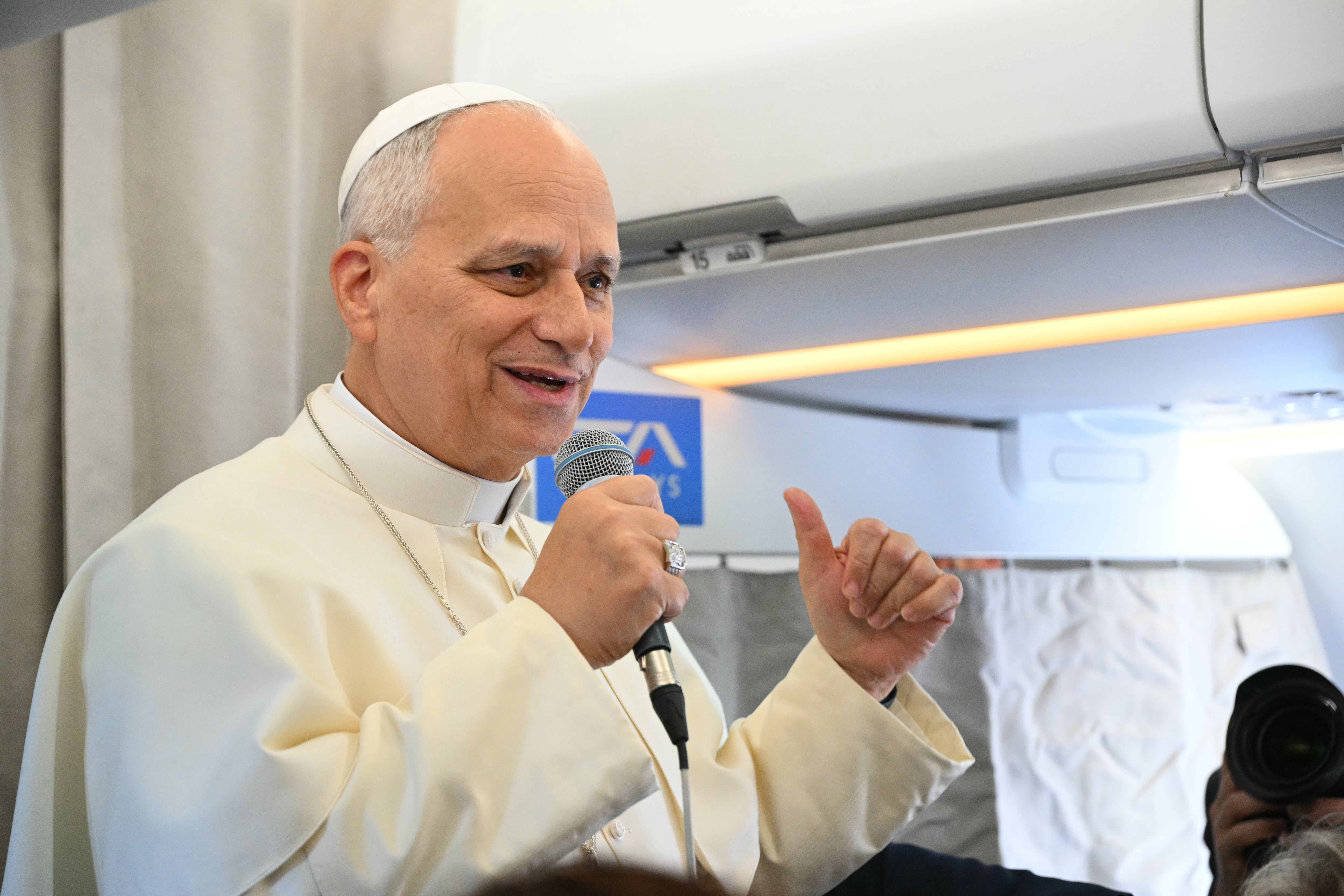 Pope Leo addressed the ongoing Israeli-Palestinian conflict on Sunday