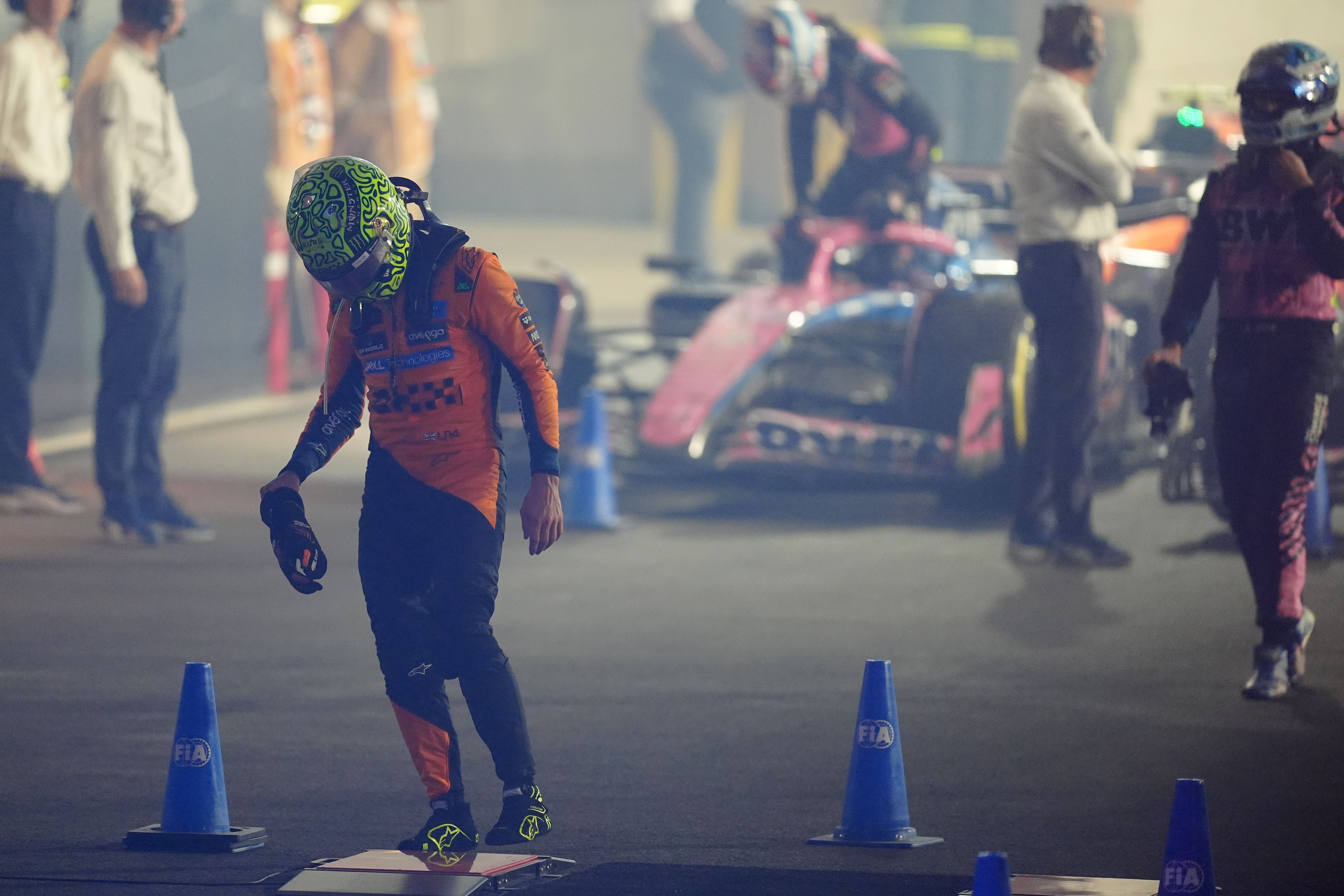 McLaren driver Lando Norris will have to wait for his title shot (David Davies/PA)