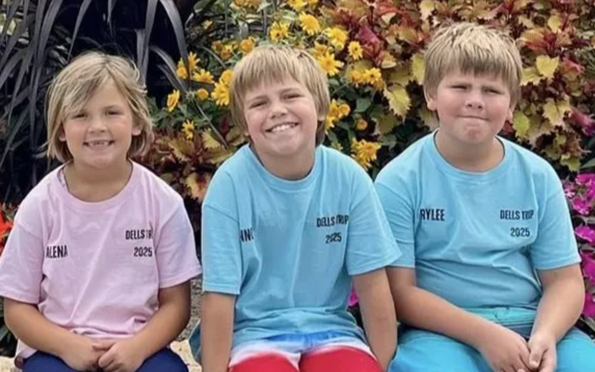 Jourdan Feasby spent the morning of Thanksgiving with her children, (left to right) Alena Ellen, 7, Connor Liam, 9, and Rylee Levi, 10, before sending them off to spend the evening with their father – with whom she shares custody. All three died in an apartment fire that evening
