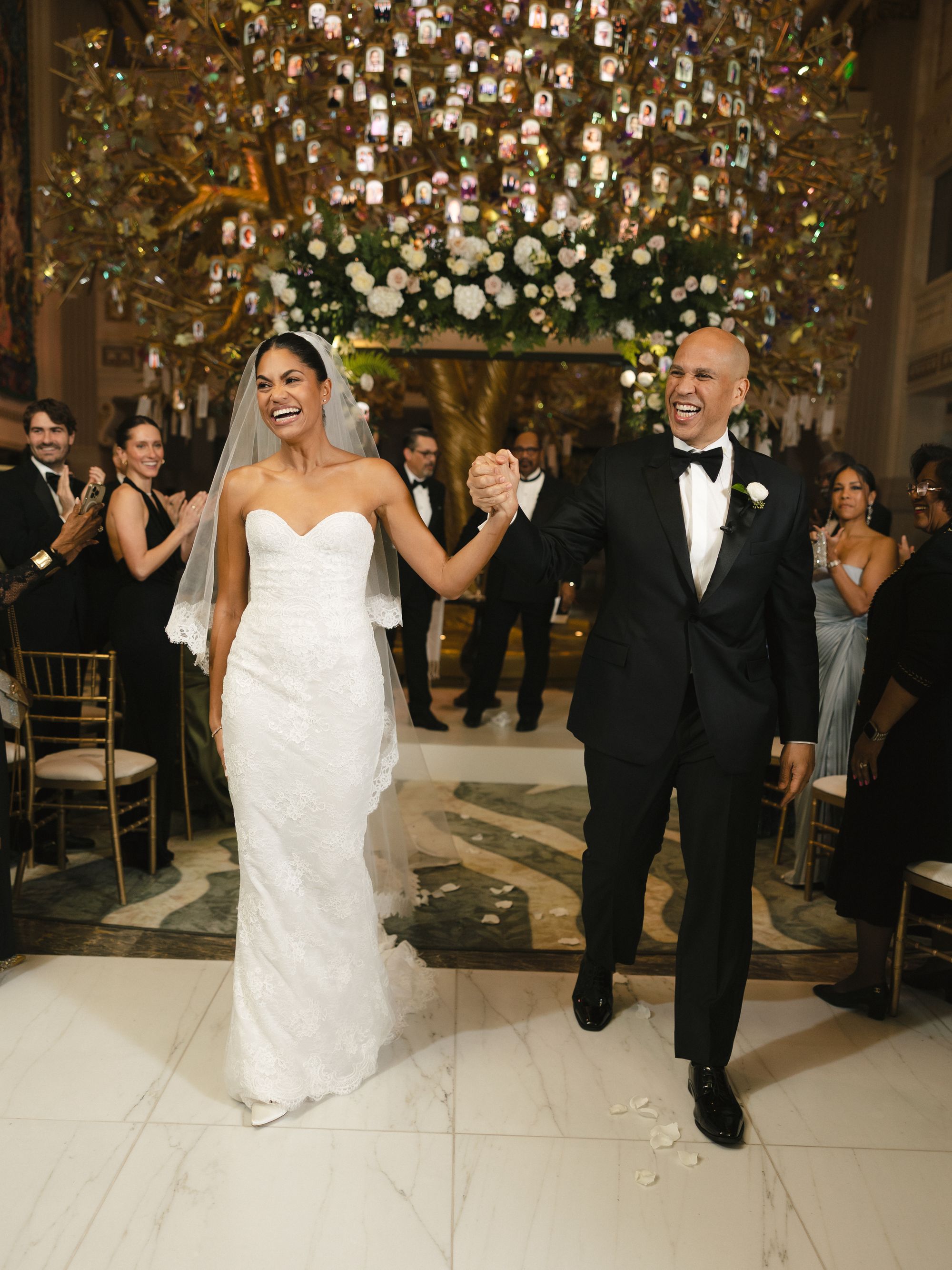Senator Cory Booker has married his partner, Alexis Lewis, in a private ceremony in Washington, D.C., less than three months after announcing their engagement