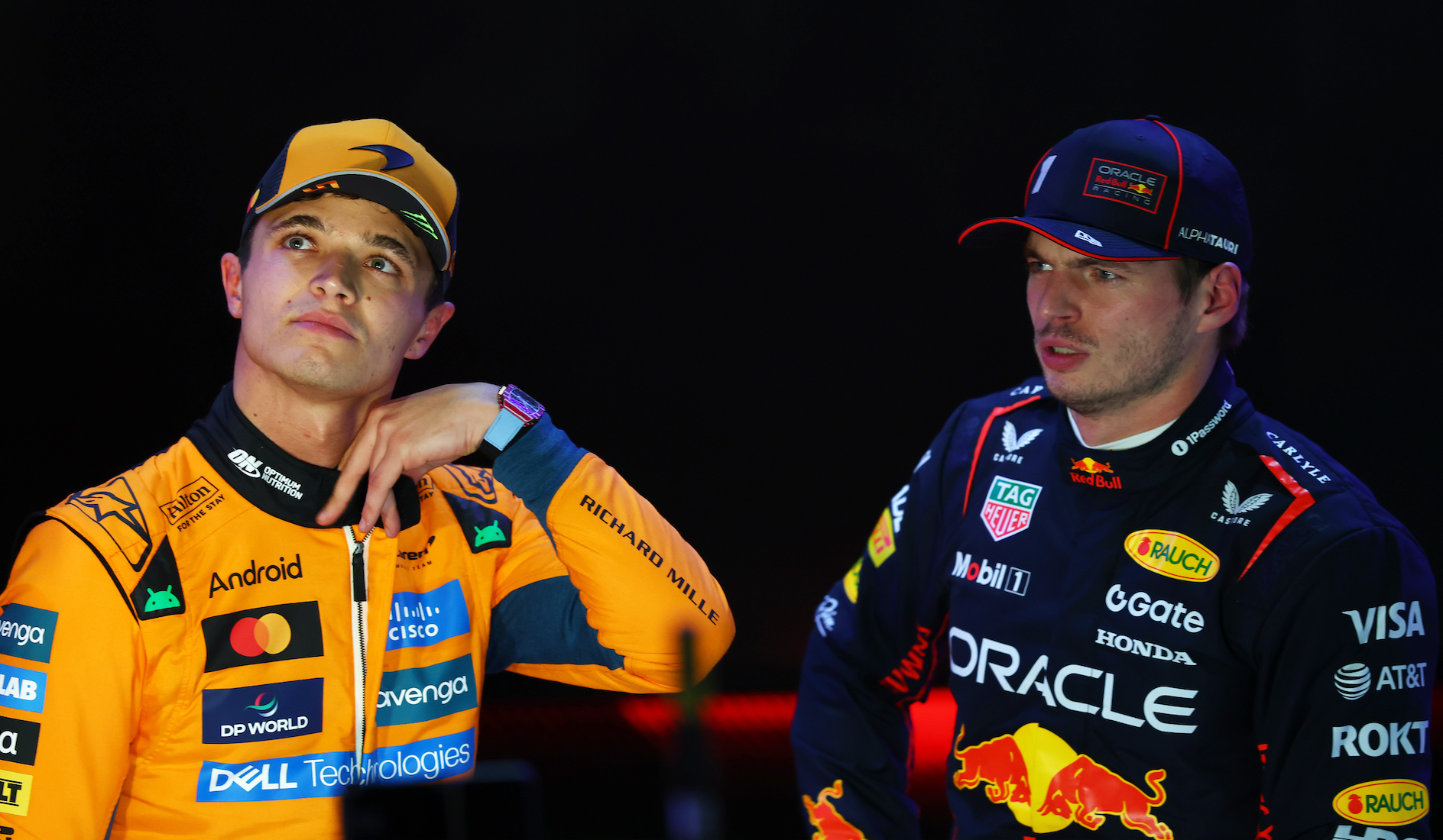 Lando Norris now only leads Verstappen by 12 points with one race left