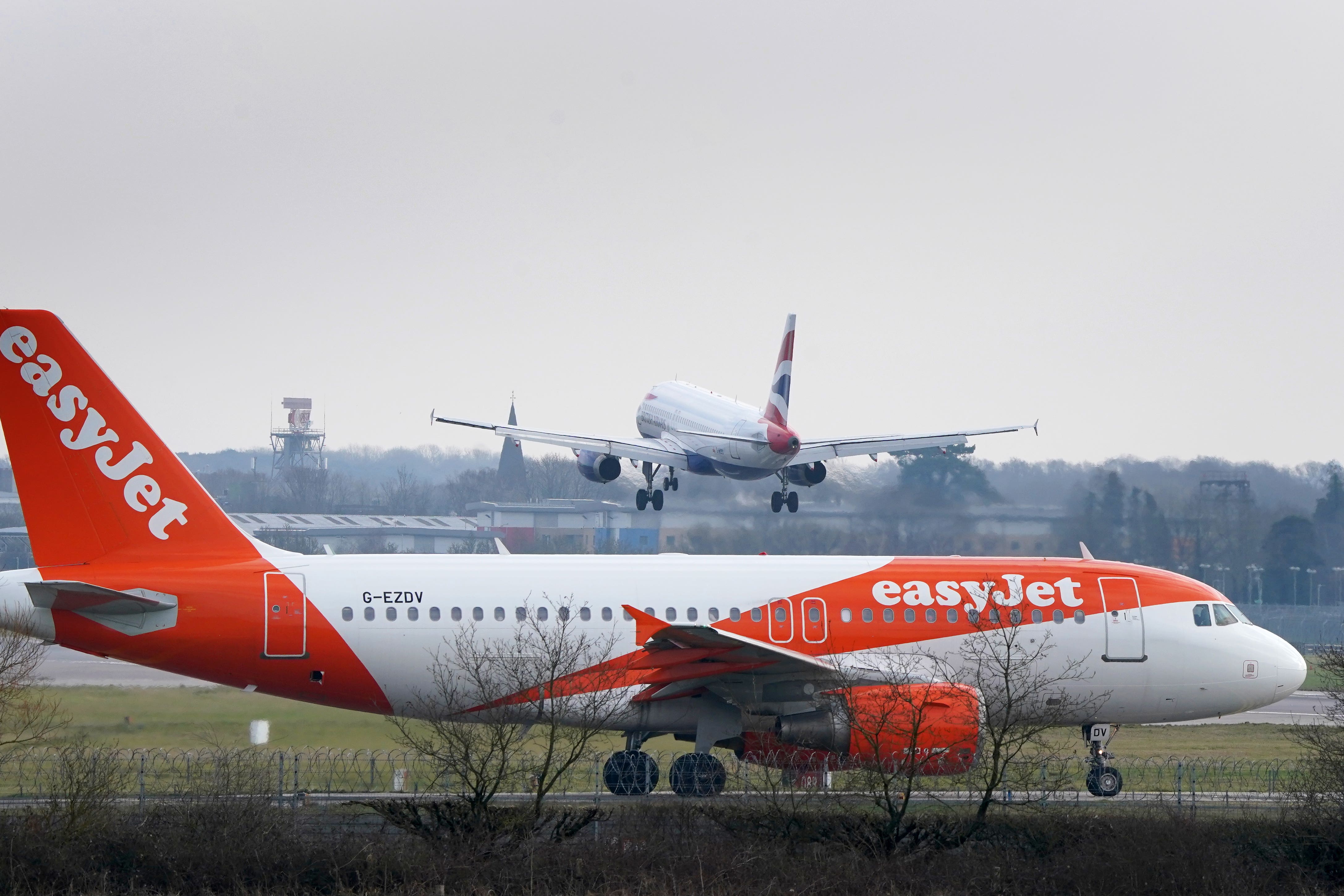 Airlines easyJet and Wizz Air have confirmed flights continued to operate as normal throughout the weekend despite an urgent software update on some of their aircraft to fix potential problems caused by solar radiation (PA)
