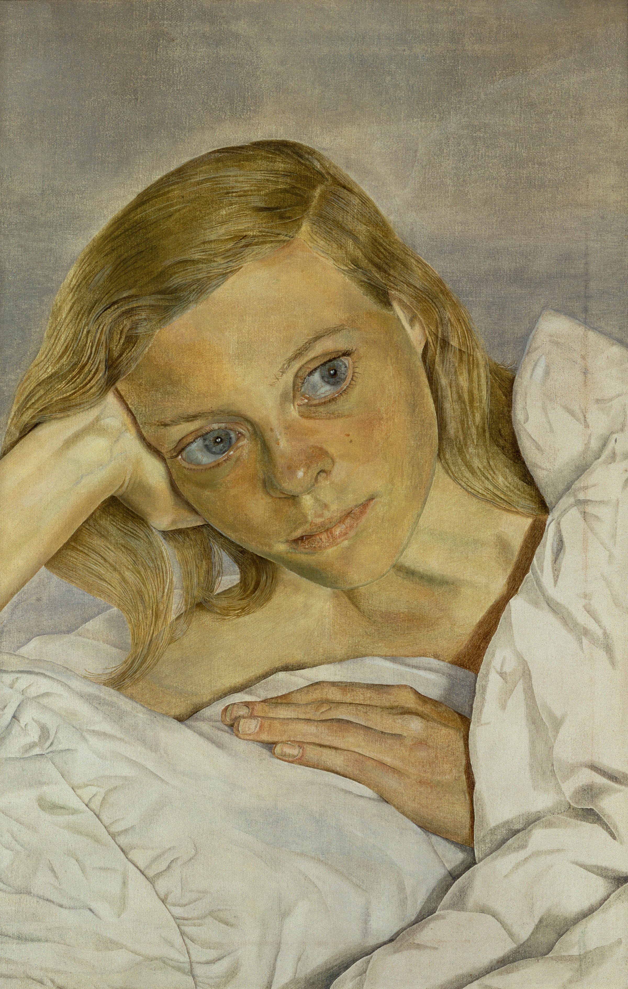 ‘Girl in Bed’, a painting by Lucian Freud (1952)