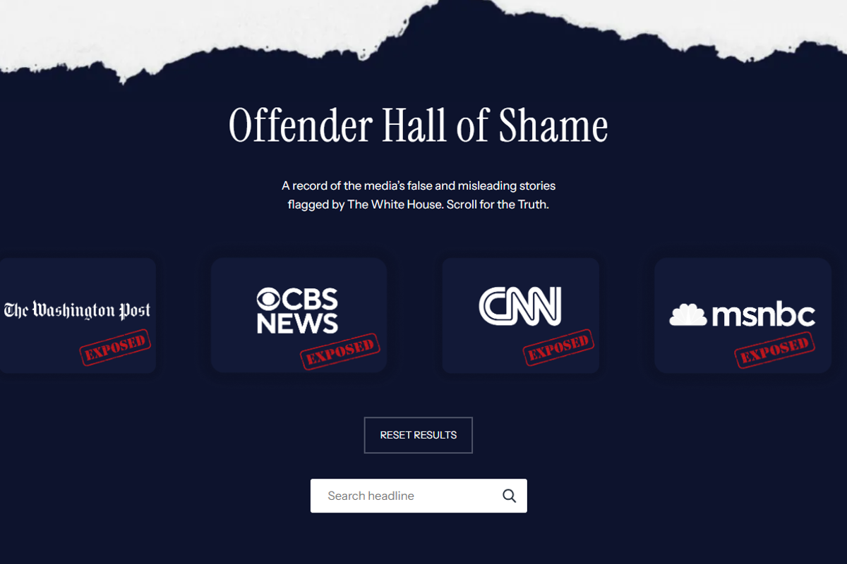 White House drops Fox News from its ‘media offenders’ Hall of Shame after network objects