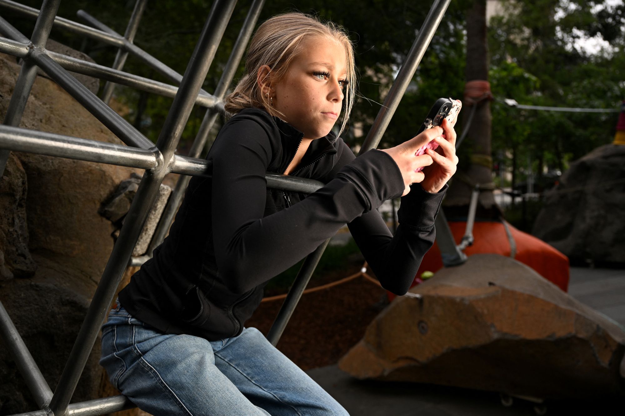 <p>A photo taken on November 18, 2025 shows 12-year-old influencer Ava Jones in Melbourne. </p>