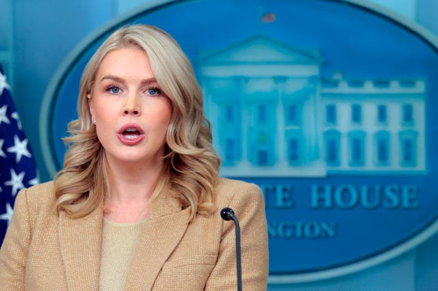 <p>White House Press Secretary Karoline Leavitt has asked Republicans to praise President Donald Trump’s economic policies and has called concerns about cost of living a Democratic “hoax” </p>