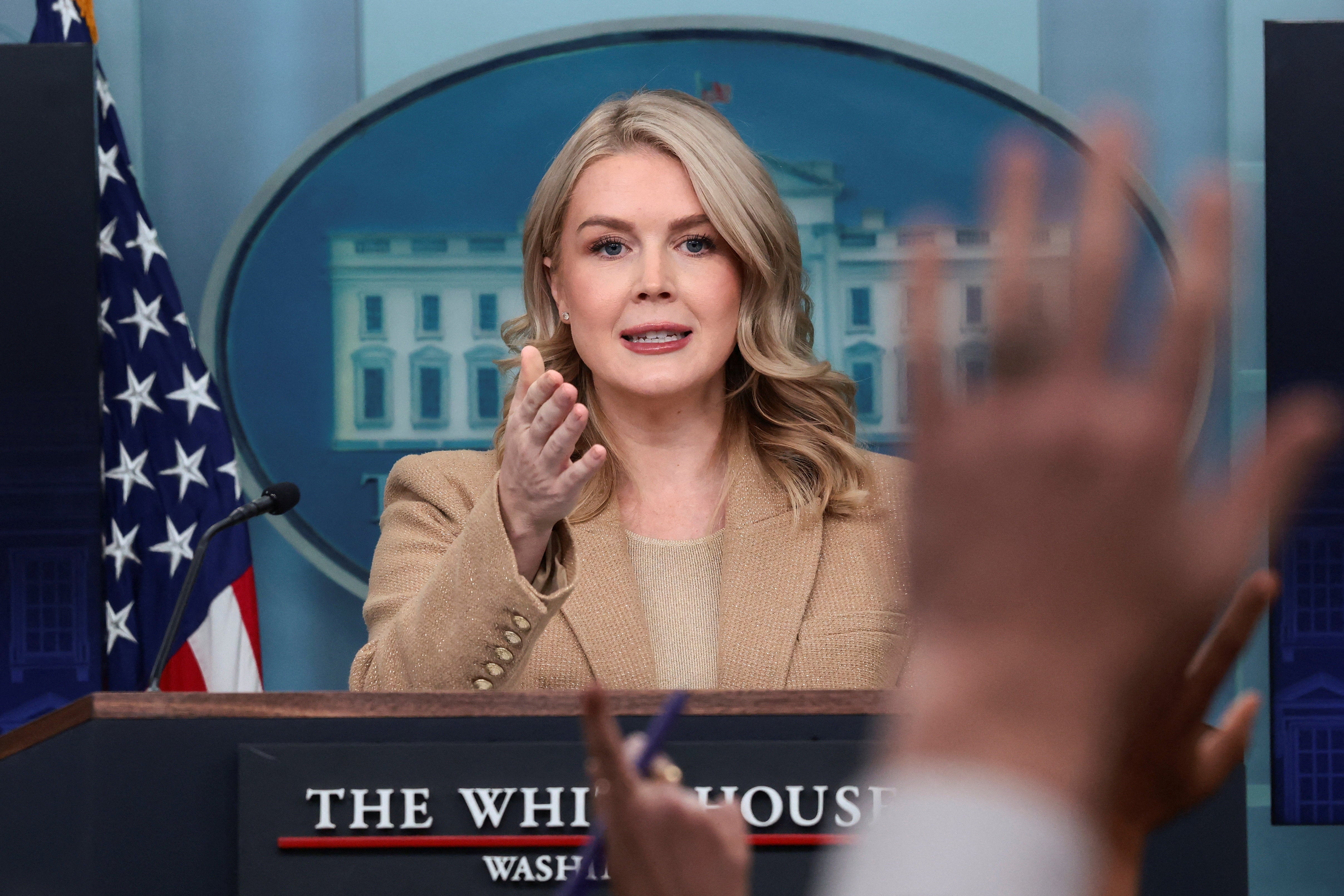 White House press secretary Karoline Leavitt confirmed a second strike that killed two survivors on an alleged drug-carrying boat September 2 was ordered by the admiral overseeing the operation