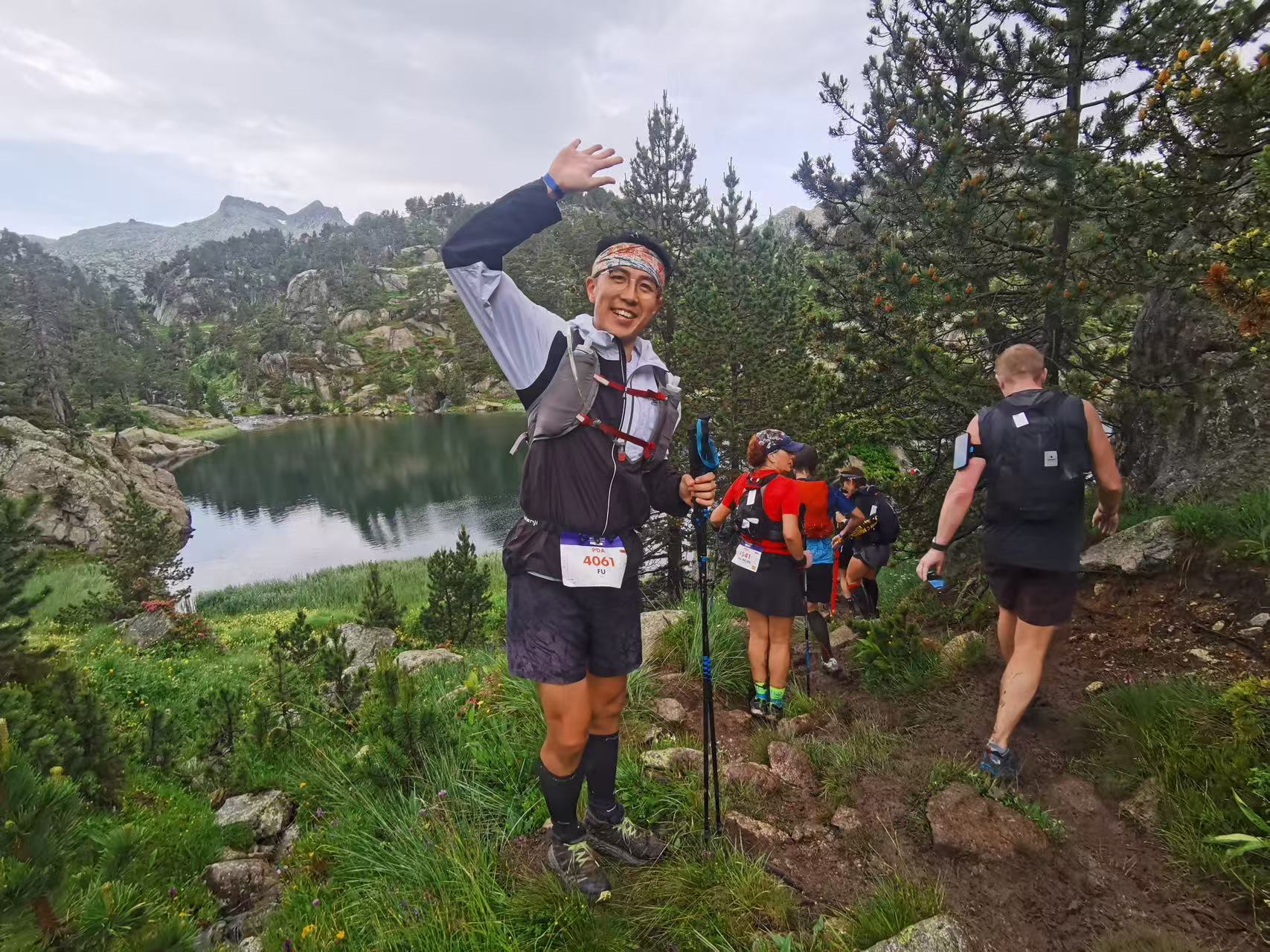 Chinese influencer Fu Daye takes part in the 2023 Val d’Aran Trail Run in the Pyrenees, Spain