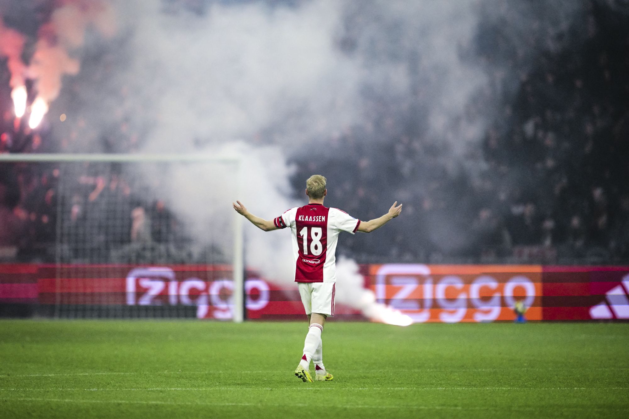 Ajax’s match against Groningen was abandoned after just five minutes