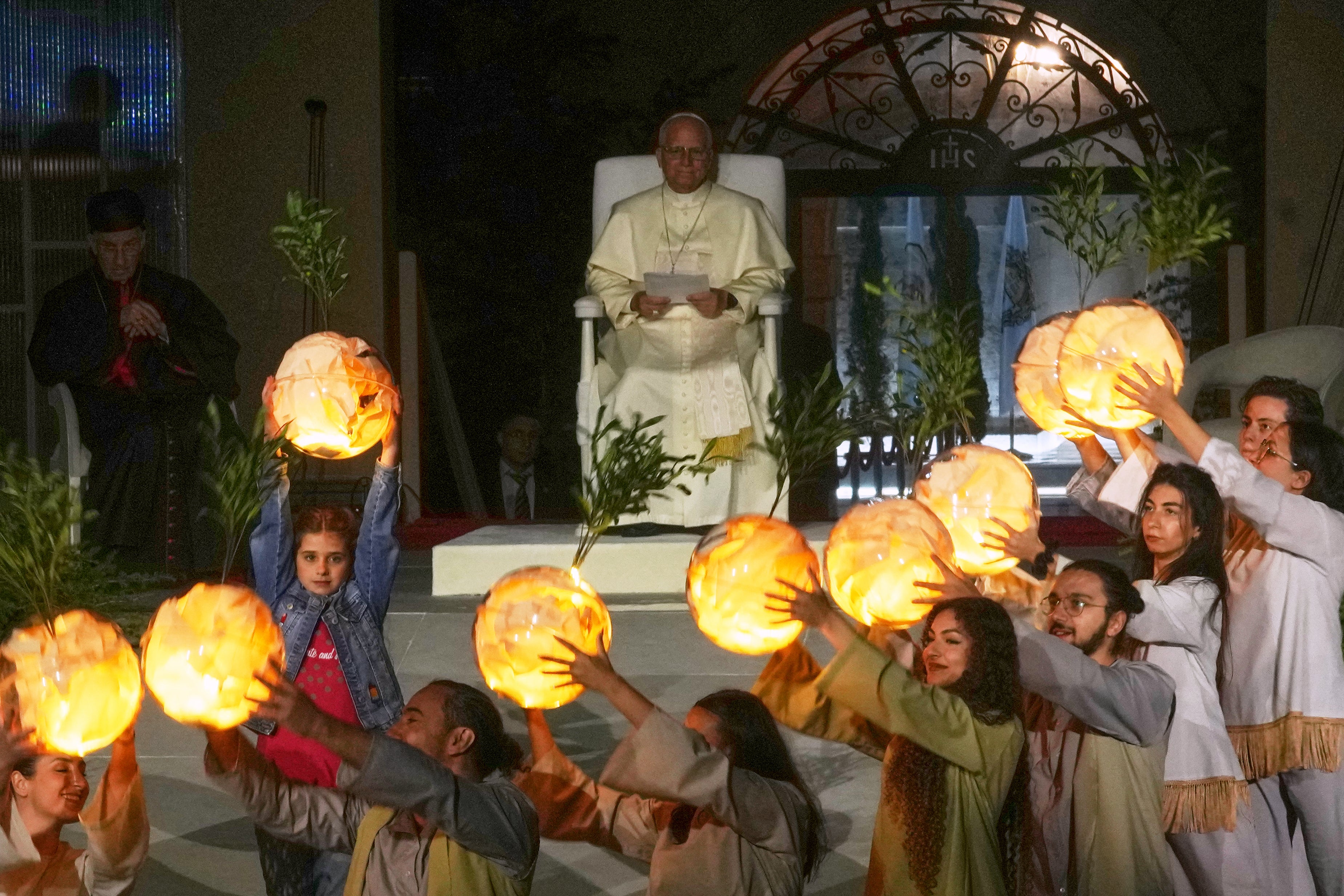 APTOPIX Lebanon Mideast Pope