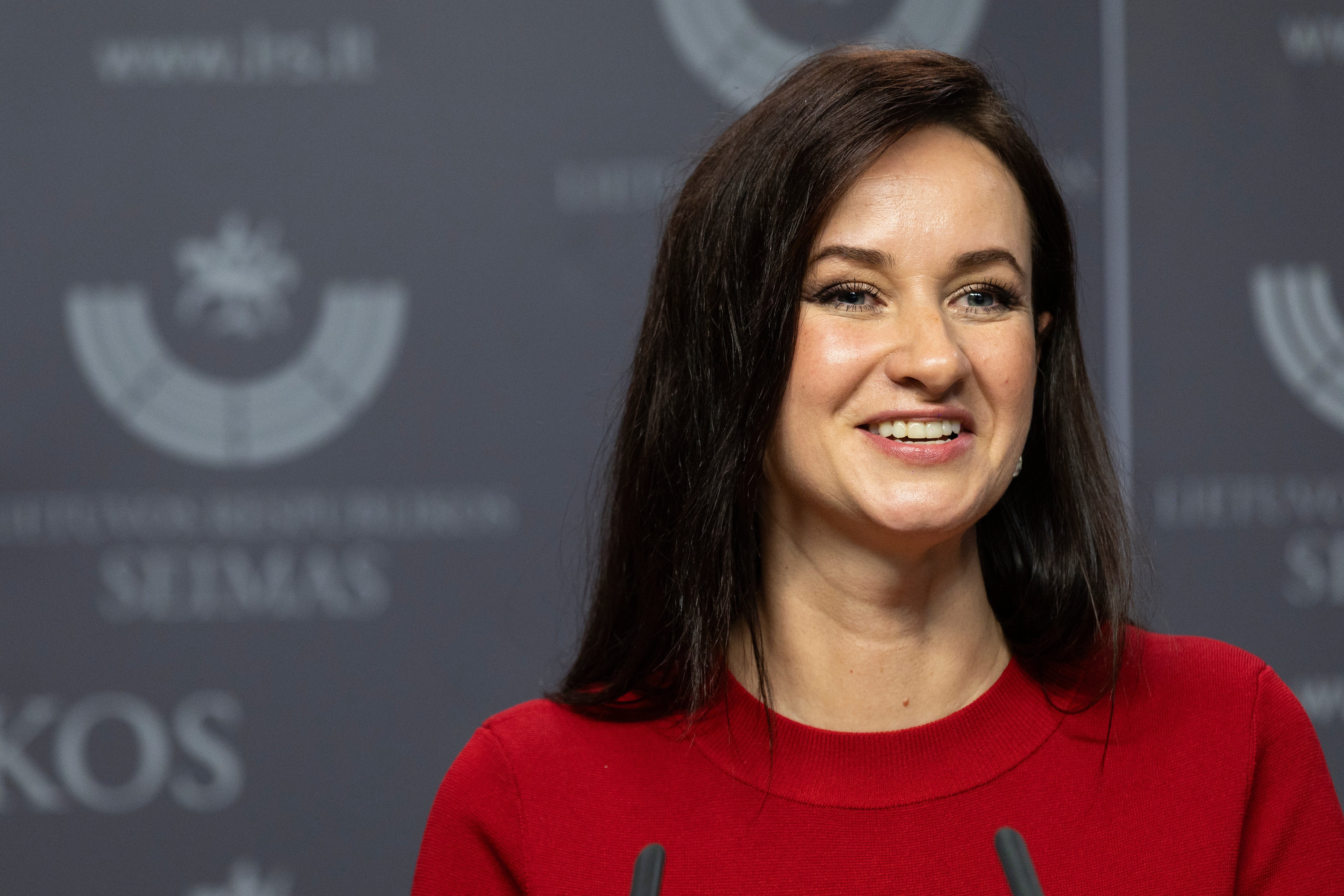 Lithuania's Prime Minister Inga Ruginiene. The country has repeatedly closed its borders with Belarus due to rising tensions over the balloons