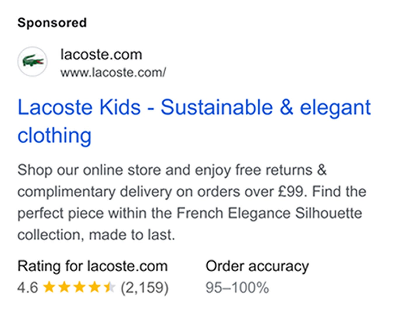Lacoste acknowledged that claims such as ‘green’, ‘sustainable’ and ‘eco-friendly’ were very difficult to substantiate