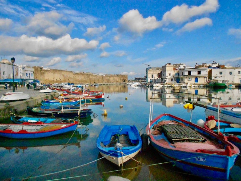 Bizerte in Tunisia often has bright sunny days in early spring