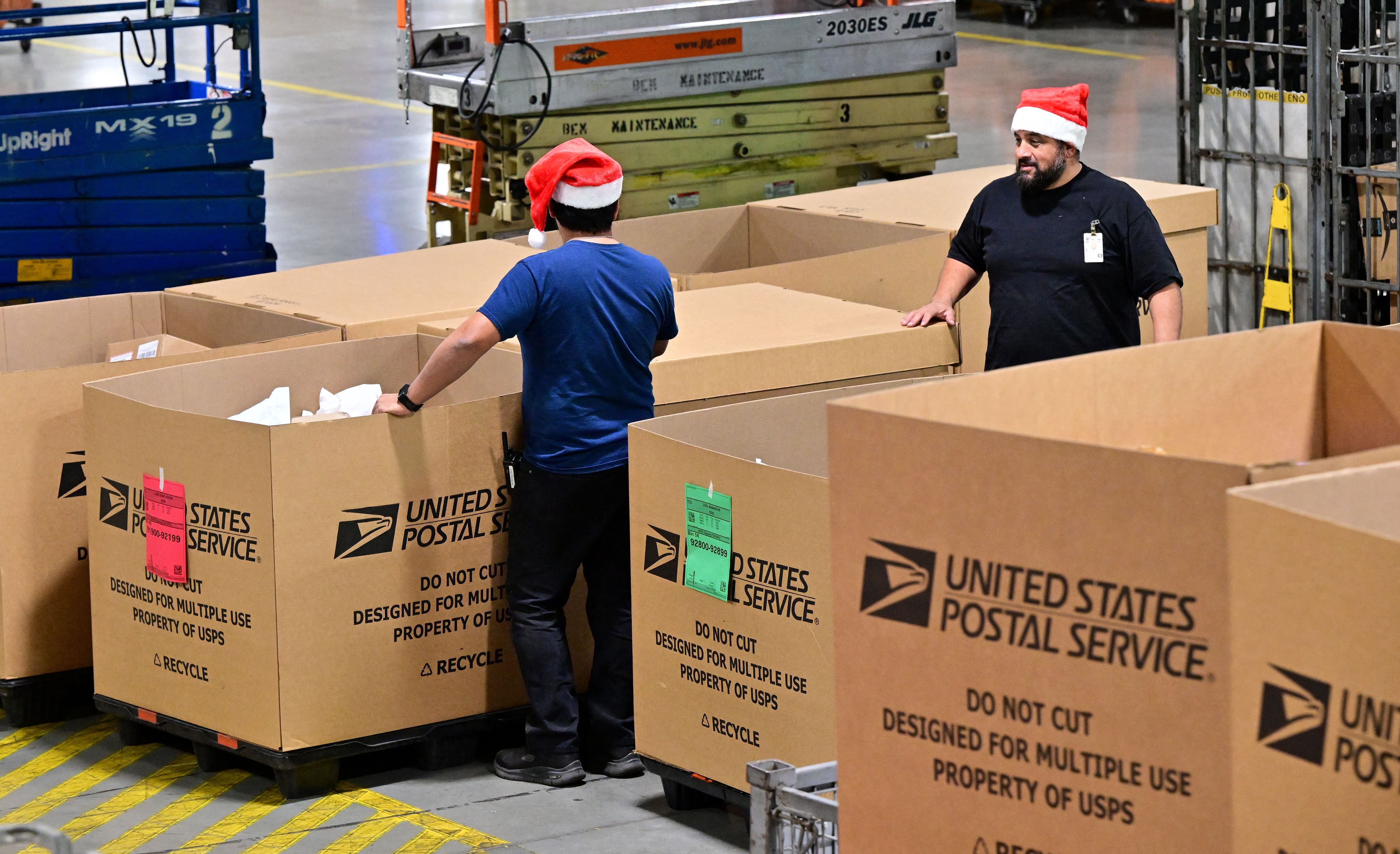 The U.S. Postal Service has already shipped more than 2 million packages this holiday season as it dives into its busiest time of the year (file photo)