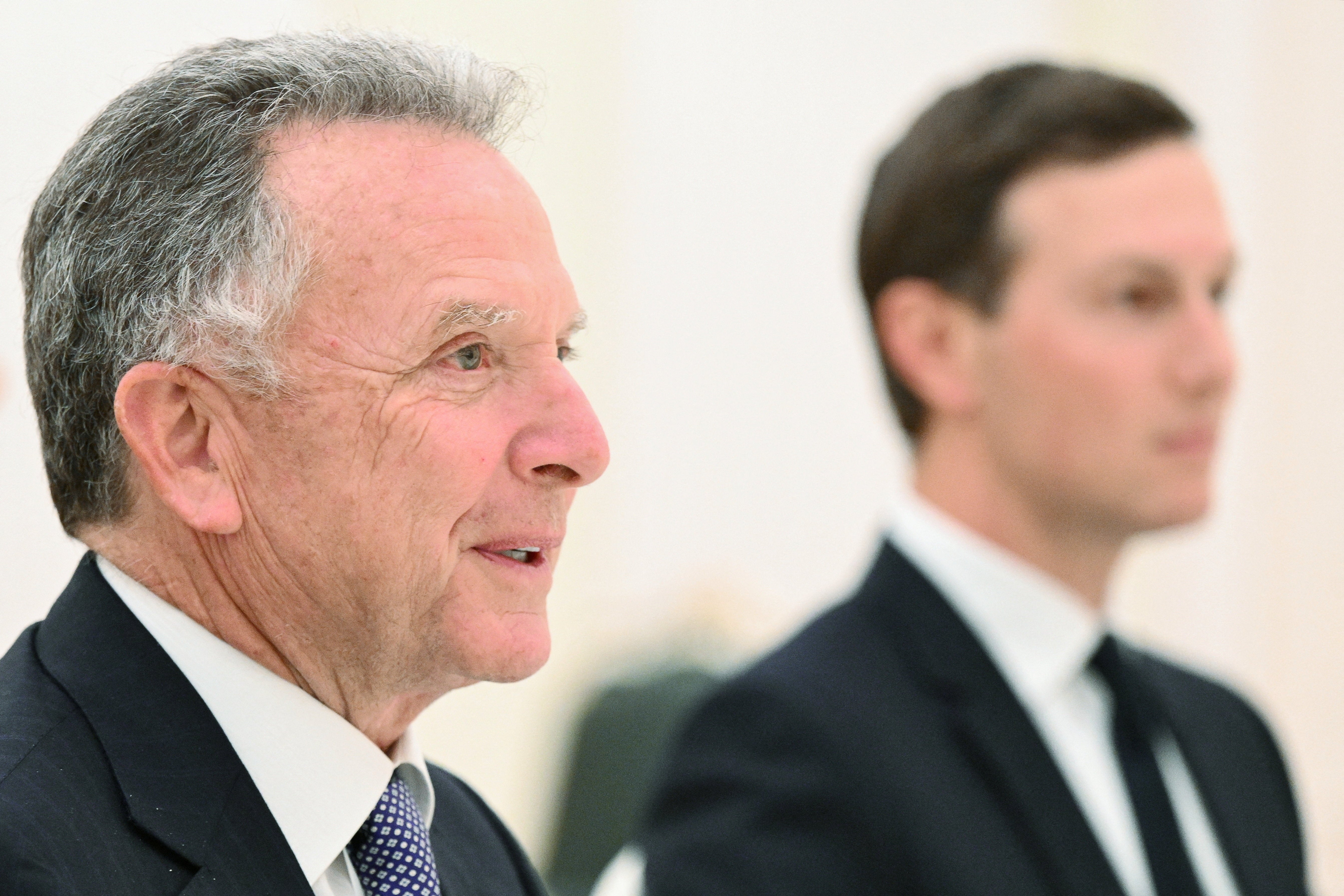 U.S. President Donald Trump's special envoy Steve Witkoff and son-in-law Jared Kushner