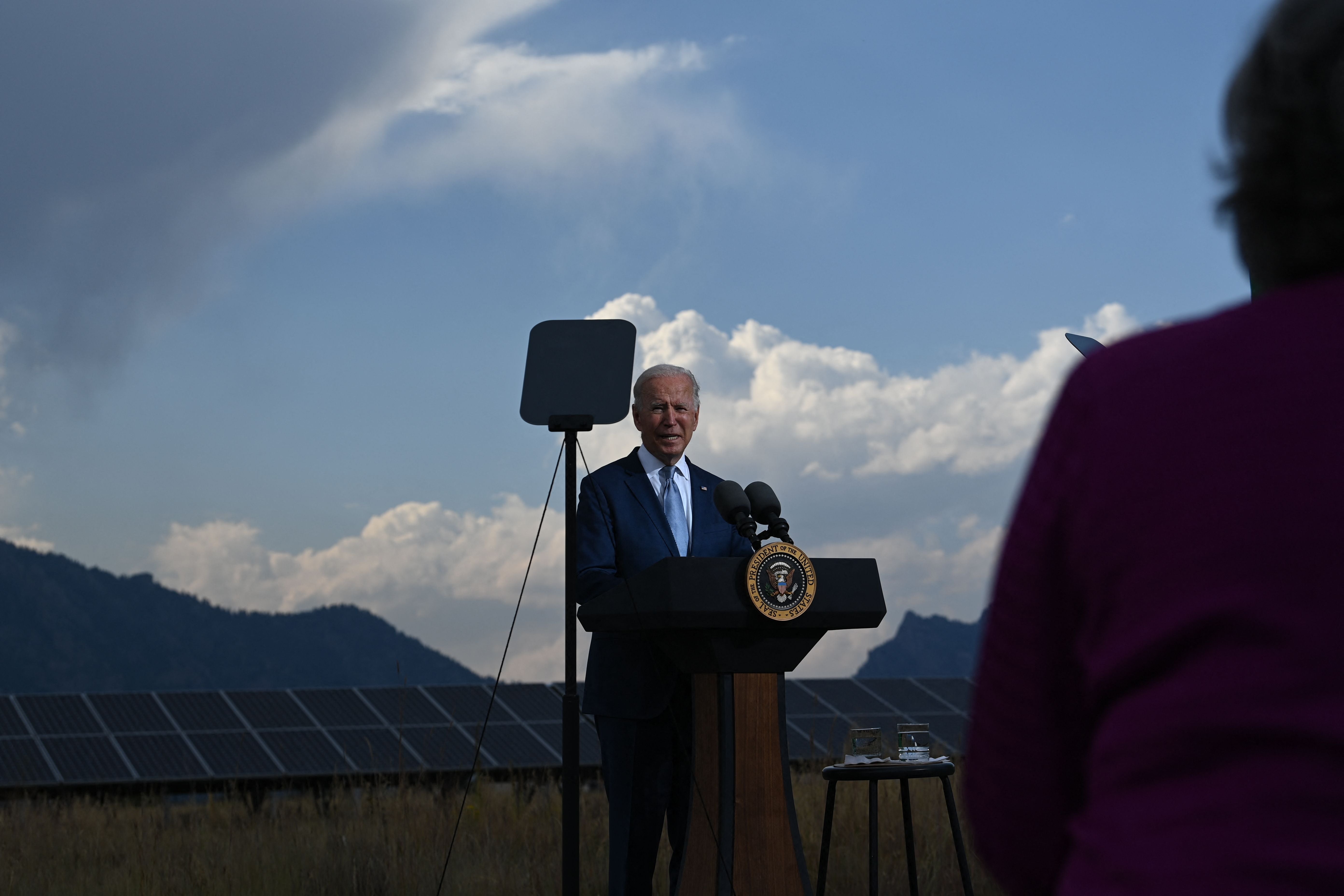 Then-President Joe Biden spoke at the National Renewable Energy Laboratory in Colorado on September 14, 2021