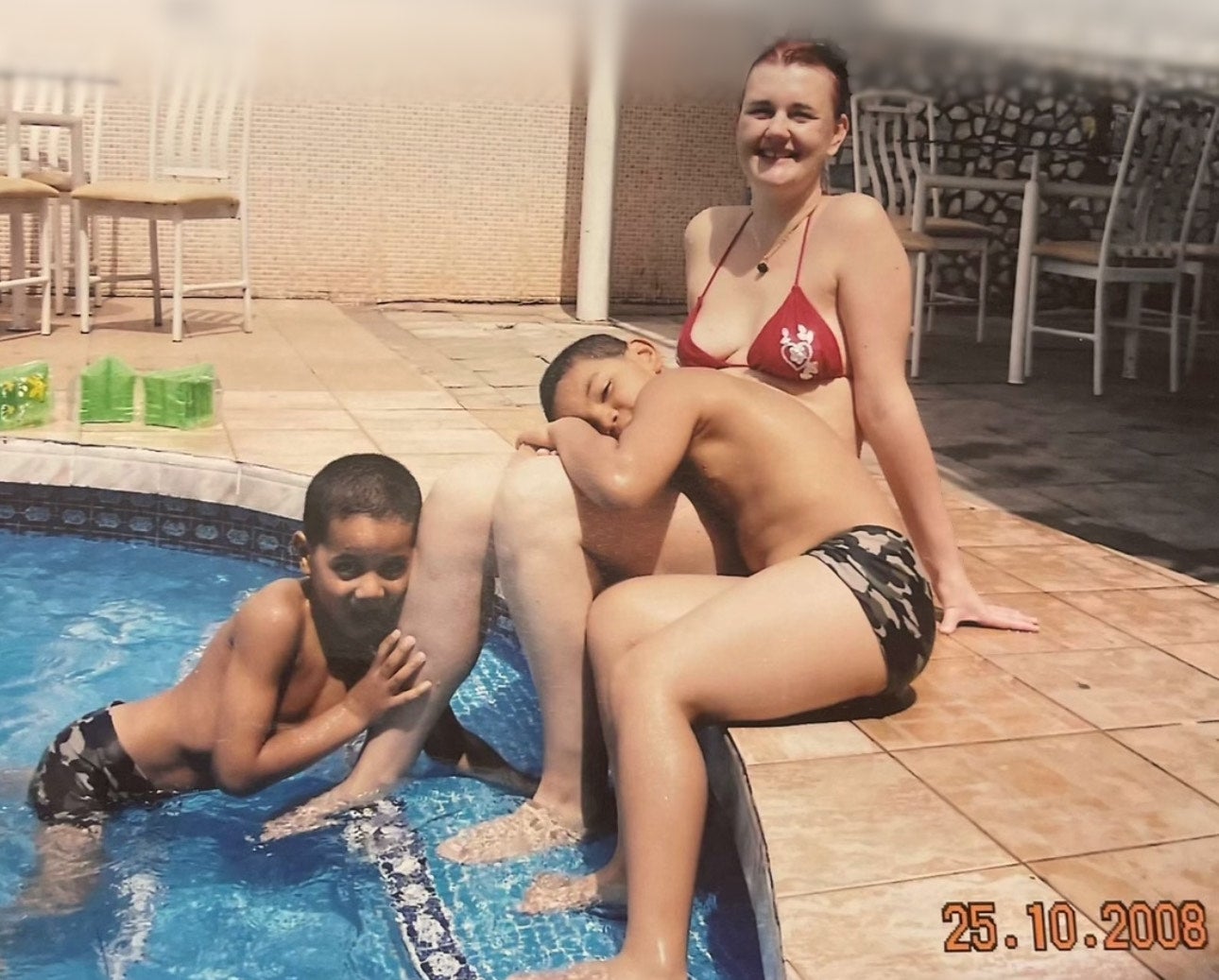 John, David and their mum, who they lost in 2022