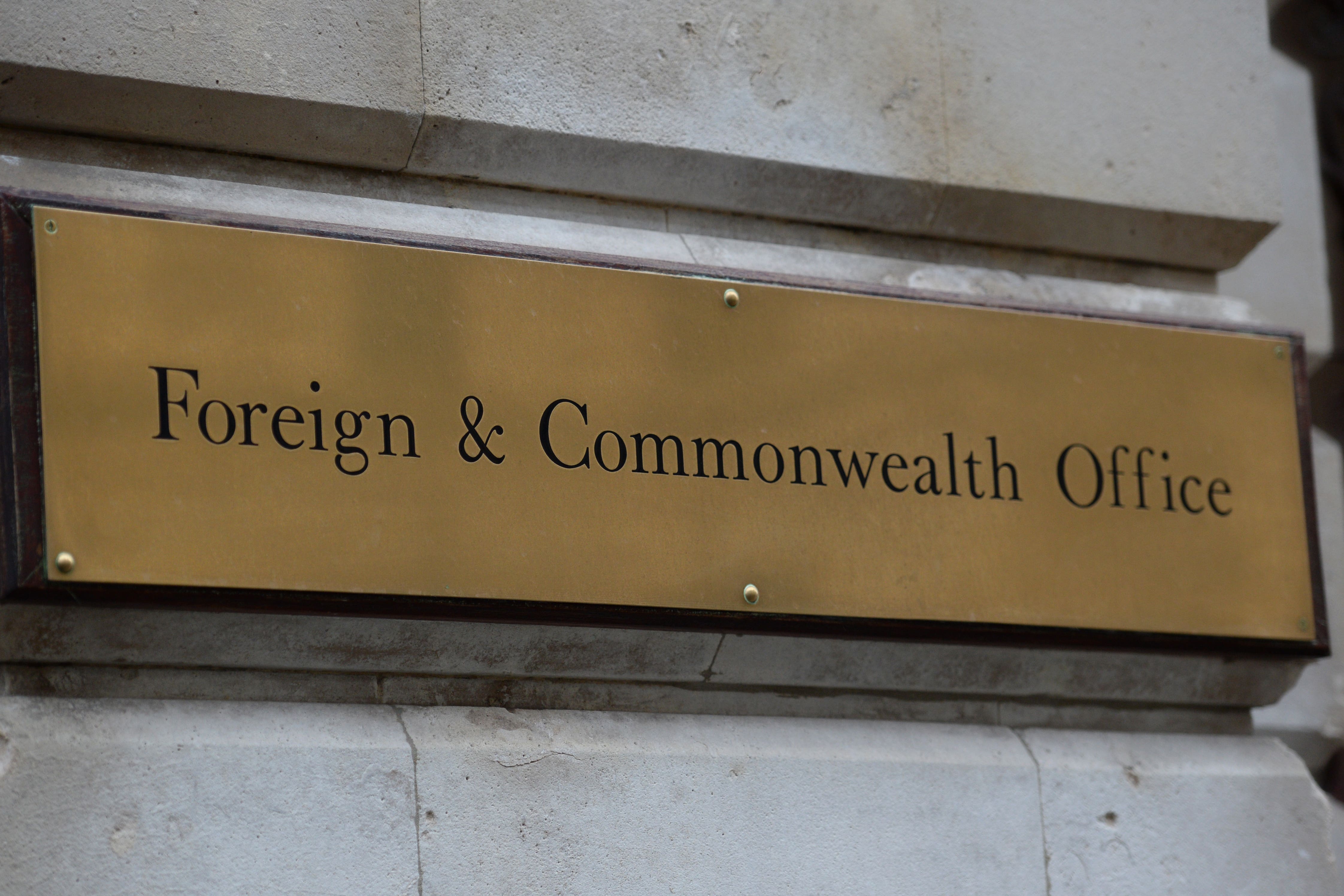 The Foreign Office said it is ‘providing consular assistance to a British man who is detained in Ukraine’ (Kirsty O’Connor/PA)