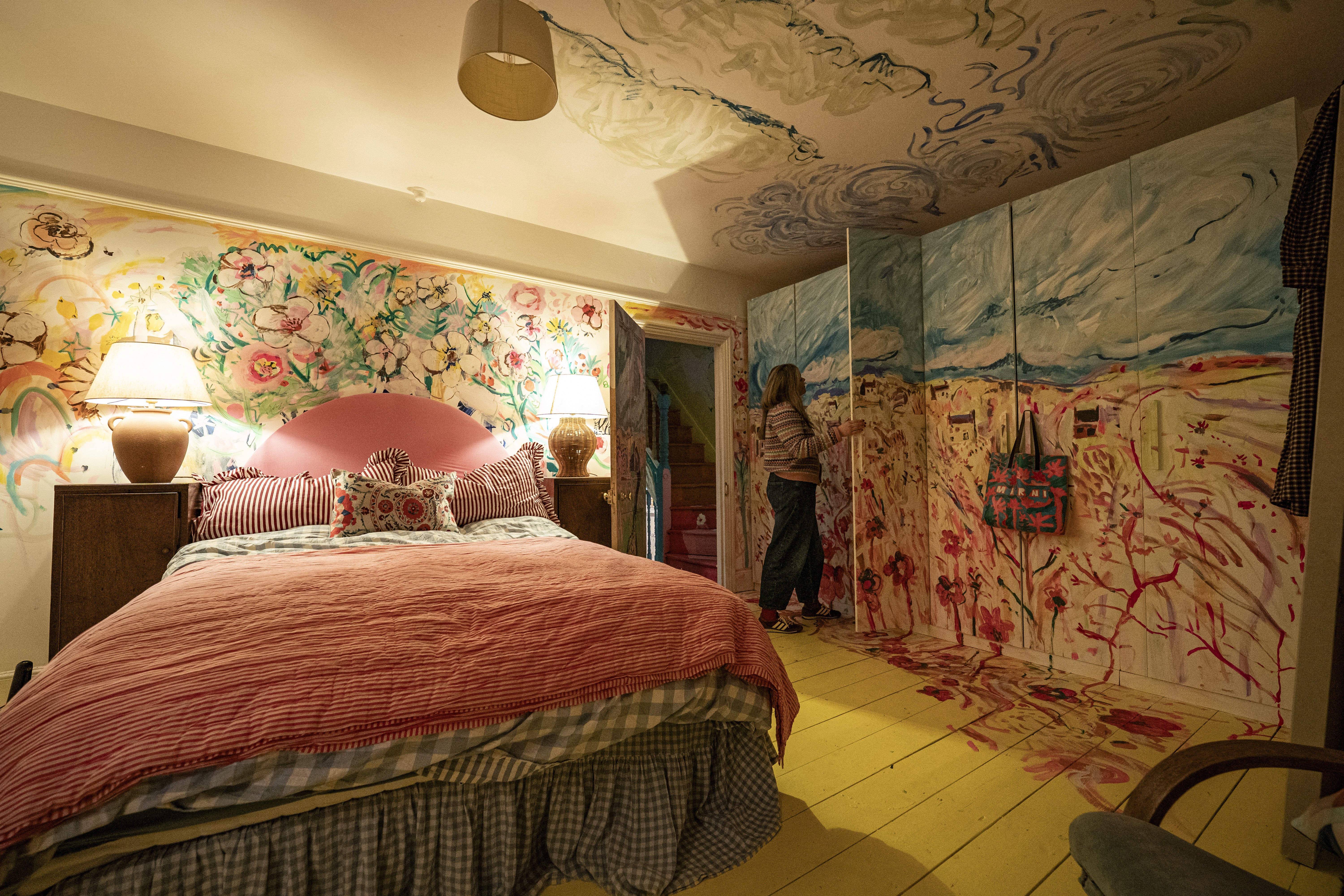 Emily Powell inside her bedroom