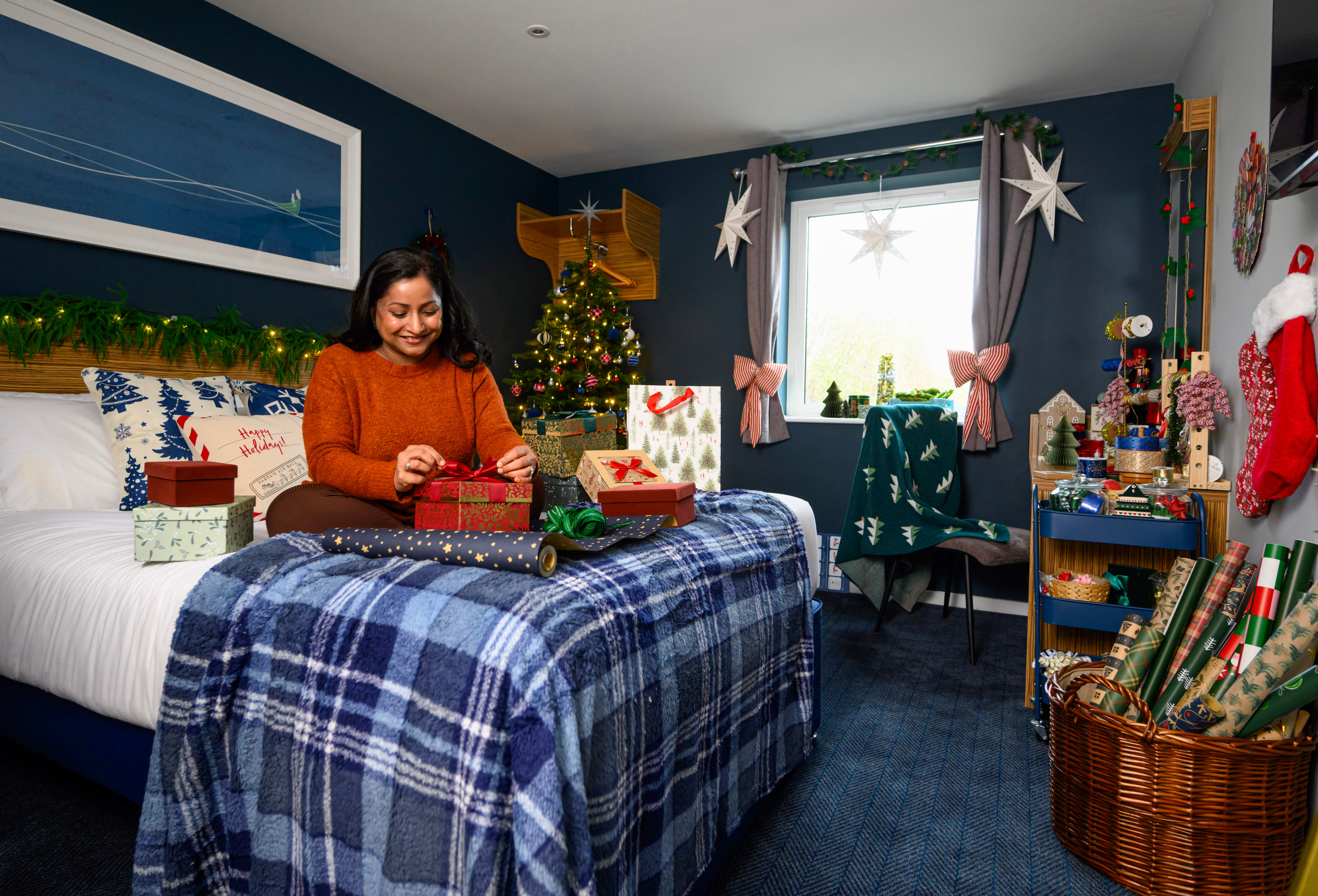 Travelodge 'wrapping rooms' come furnished with free wrapping paper, tape and ribbon