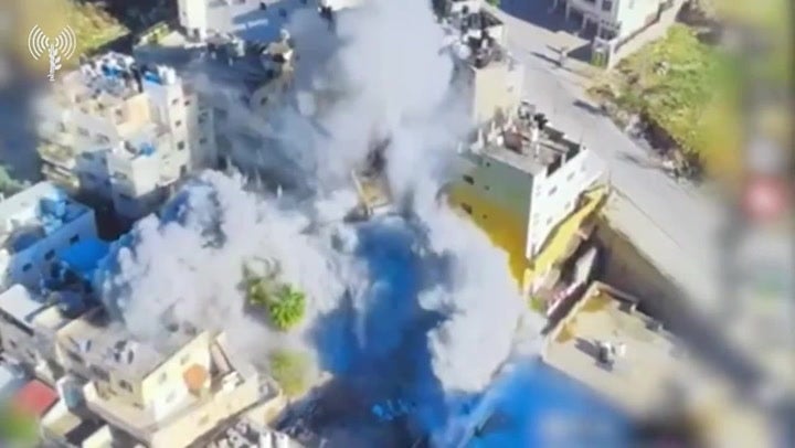 IDF destroys West Bank homes of people it claims were involved in Israel attacks
